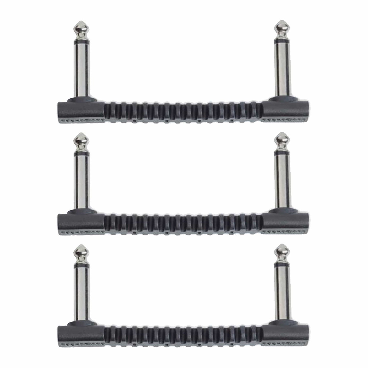 RockGear RockBoard Flat Patch Bender Connector 7.5cm (2.93") 3 Pack Bundle Accessories / Cables