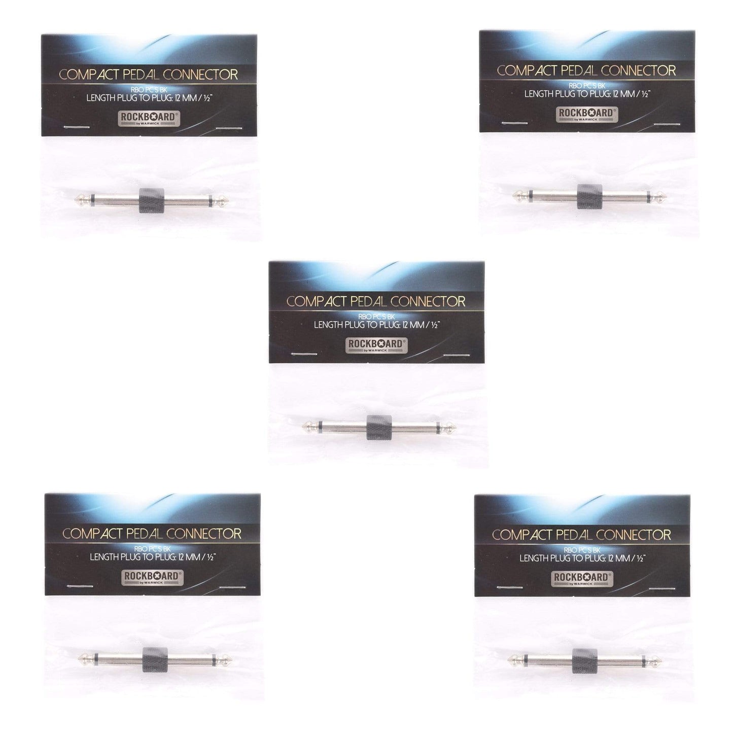 Rockgear S-Connector, 63 mm, Black 5 Pack Bundle Accessories / Cables