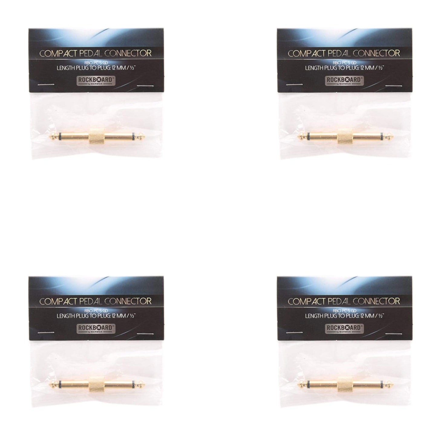 Rockgear S-Connector, 63 mm, Gold 4 Pack Bundle Accessories / Cables