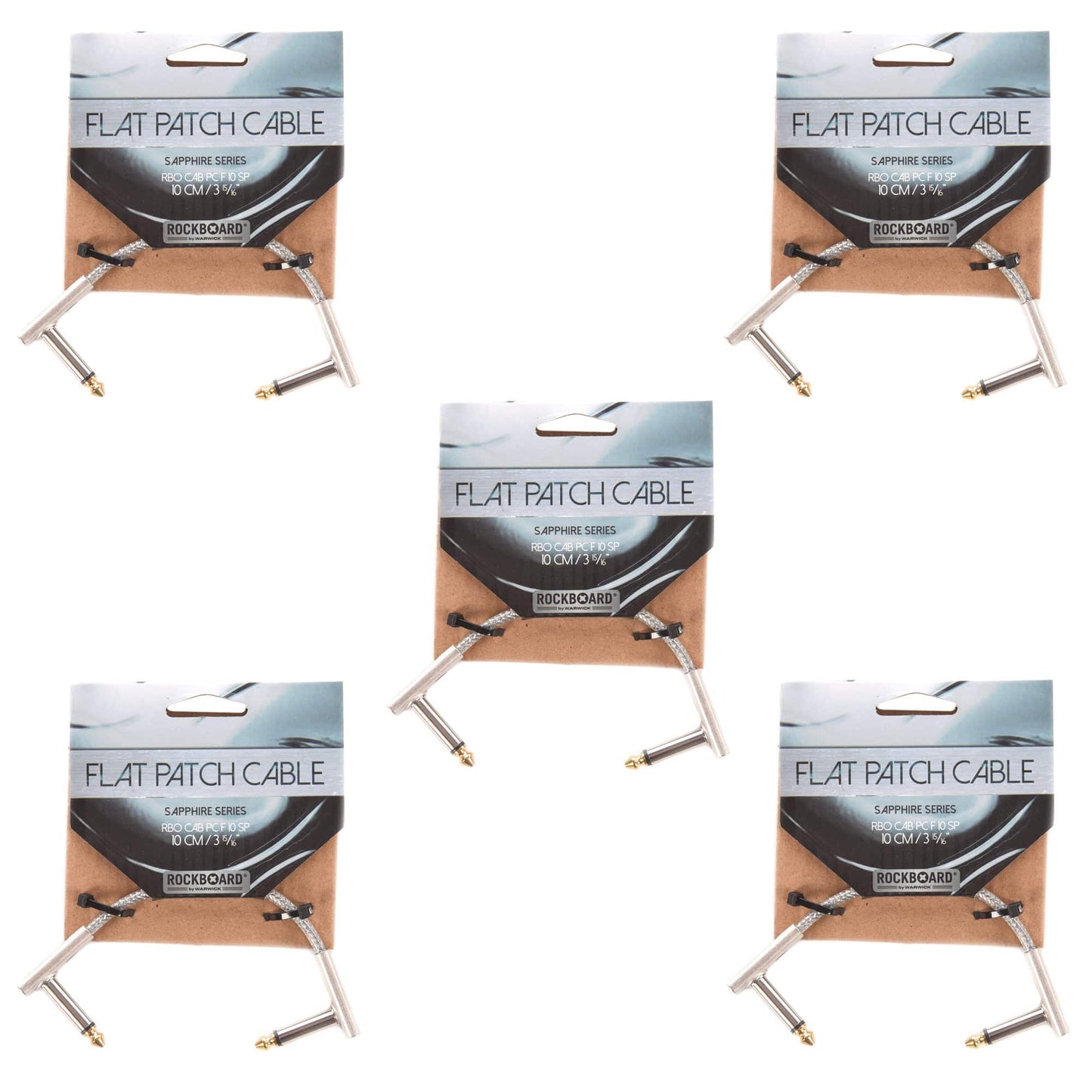 Rockgear Sapphire Series 10 cm / 3.94" 5 Pack Bundle Accessories / Cables