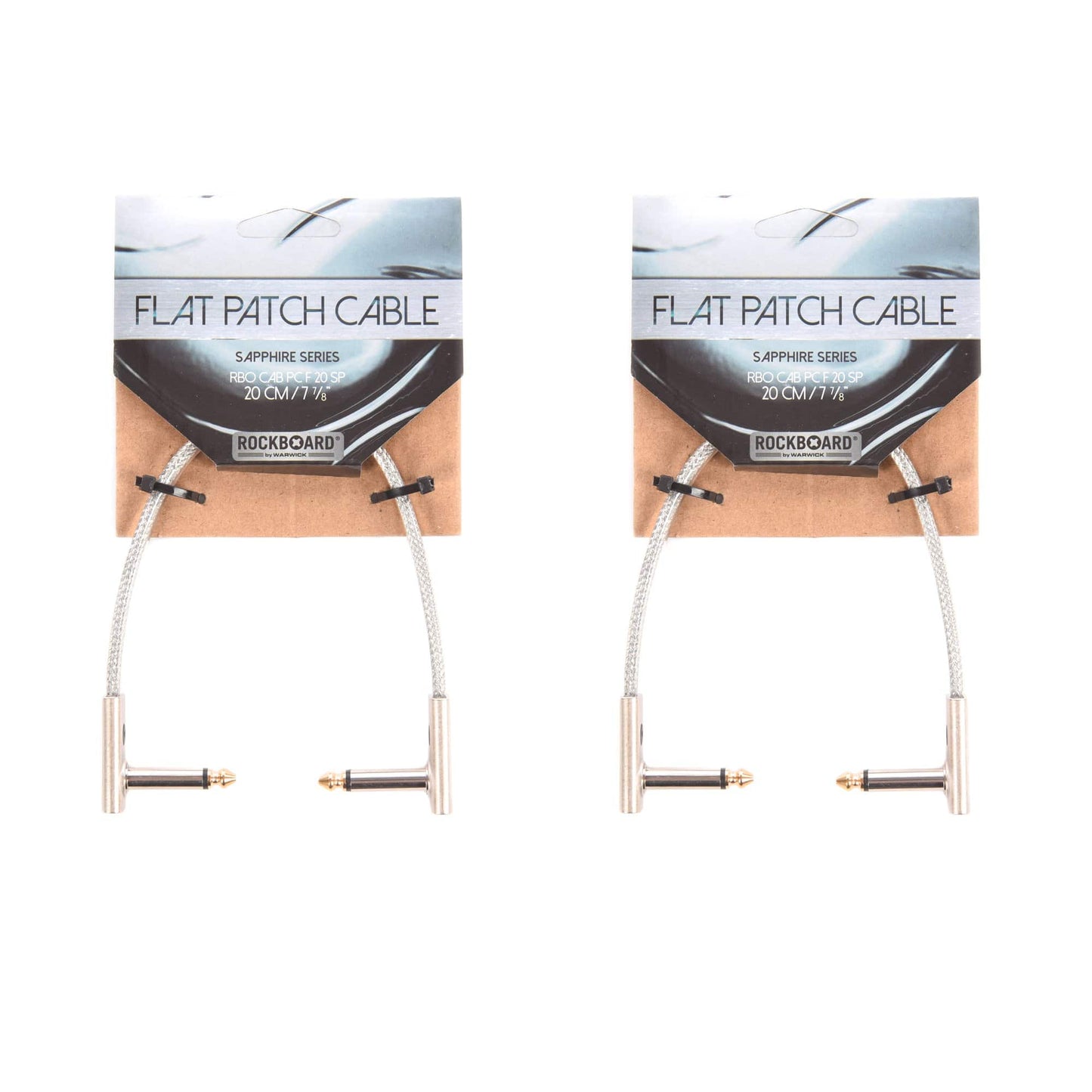 Rockgear Sapphire Series 20 cm / 7.87" 2 Pack Bundle Accessories / Cables