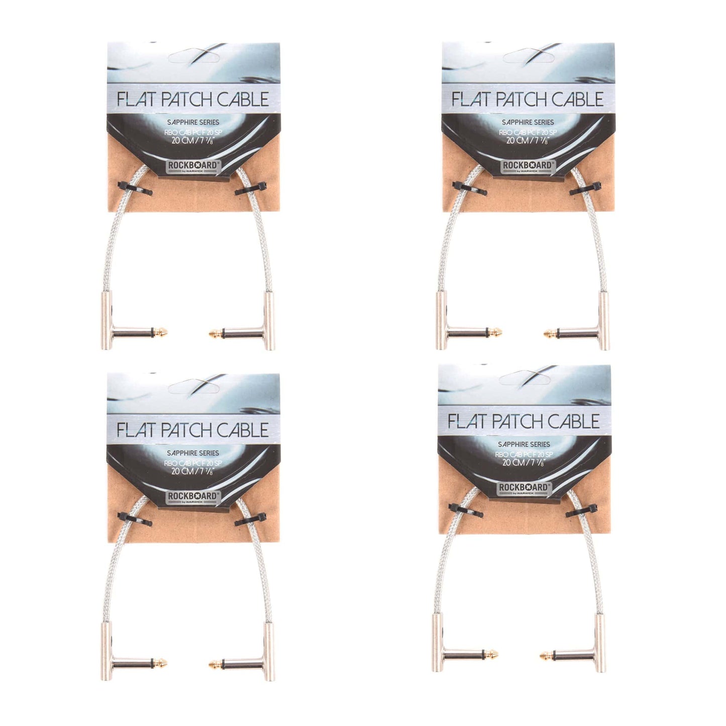 Rockgear Sapphire Series 20 cm / 7.87" 4 Pack Bundle Accessories / Cables