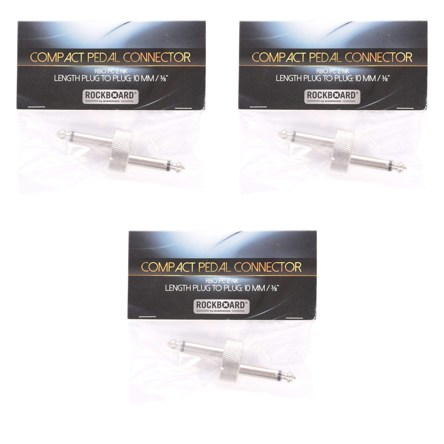 Rockgear Z-Connector, 63 mm, Nickel 3 Pack Bundle Accessories / Cables