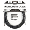 Roland Black Series 10ft S/S 1/4” Instrument Cable Accessories / Cables