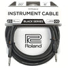 Roland Black Series 20ft S/S 1/4” Instrument Cable Accessories / Cables