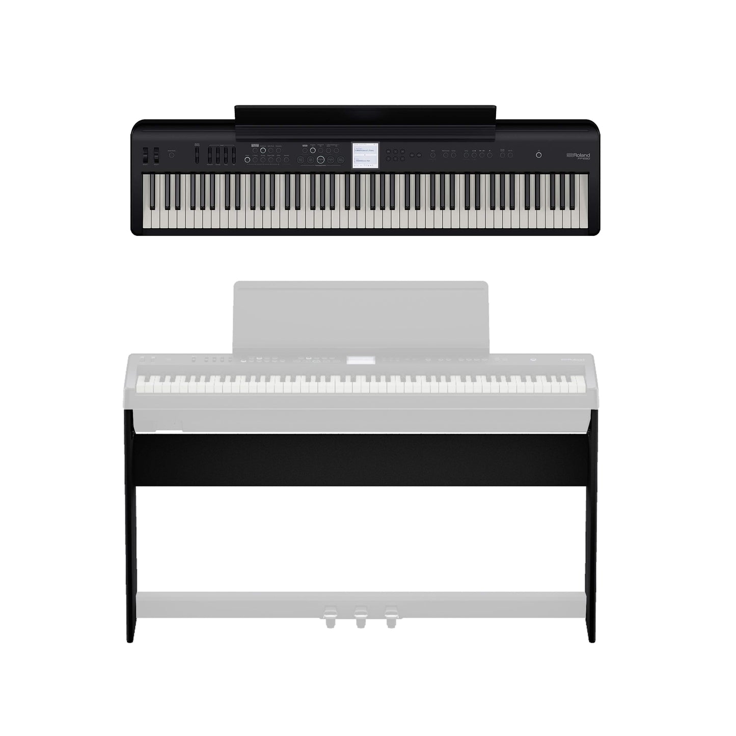 Roland FP-E50 88-Key Digital Piano and Custom Stand Bundle Keyboards and Synths / Electric Pianos