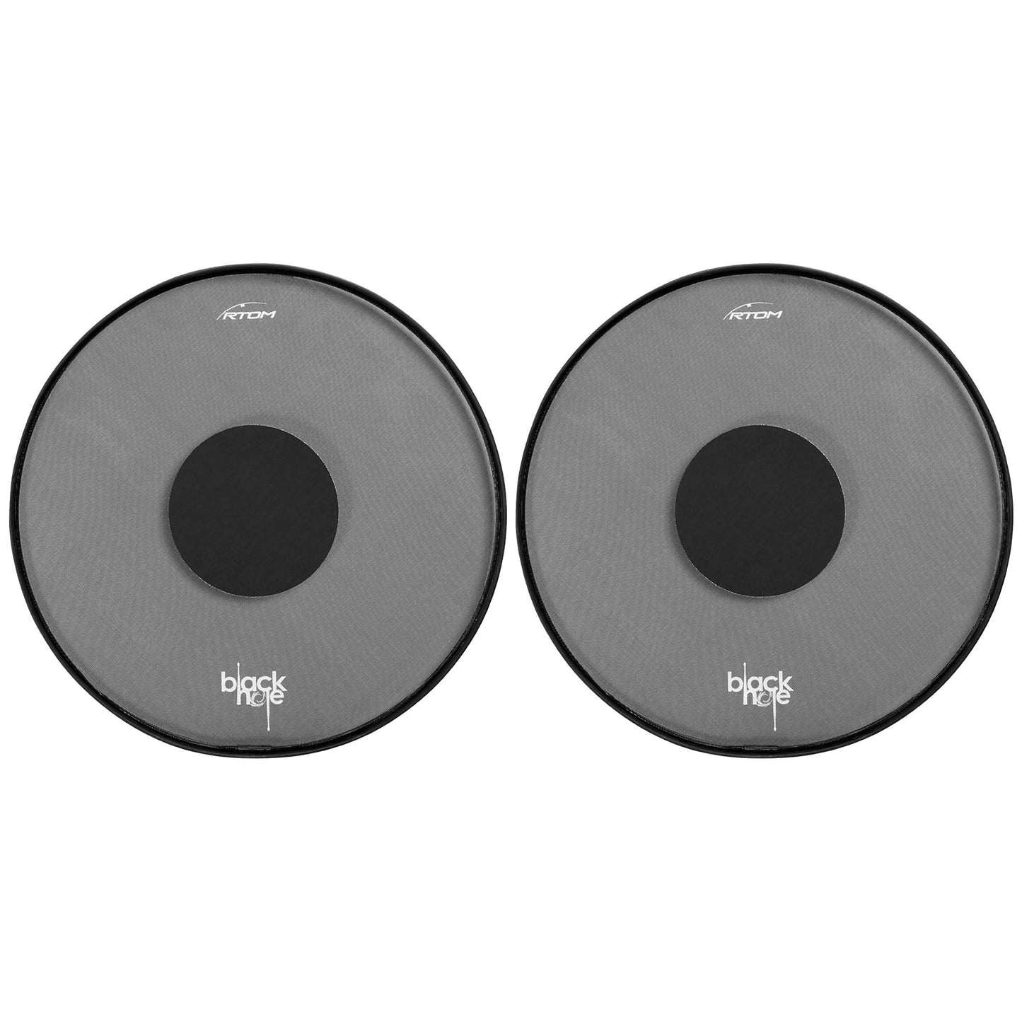 RTOM Black Hole Practice Pad 12" 2 Pack Bundle Drums and Percussion / Parts and Accessories / Drum Parts