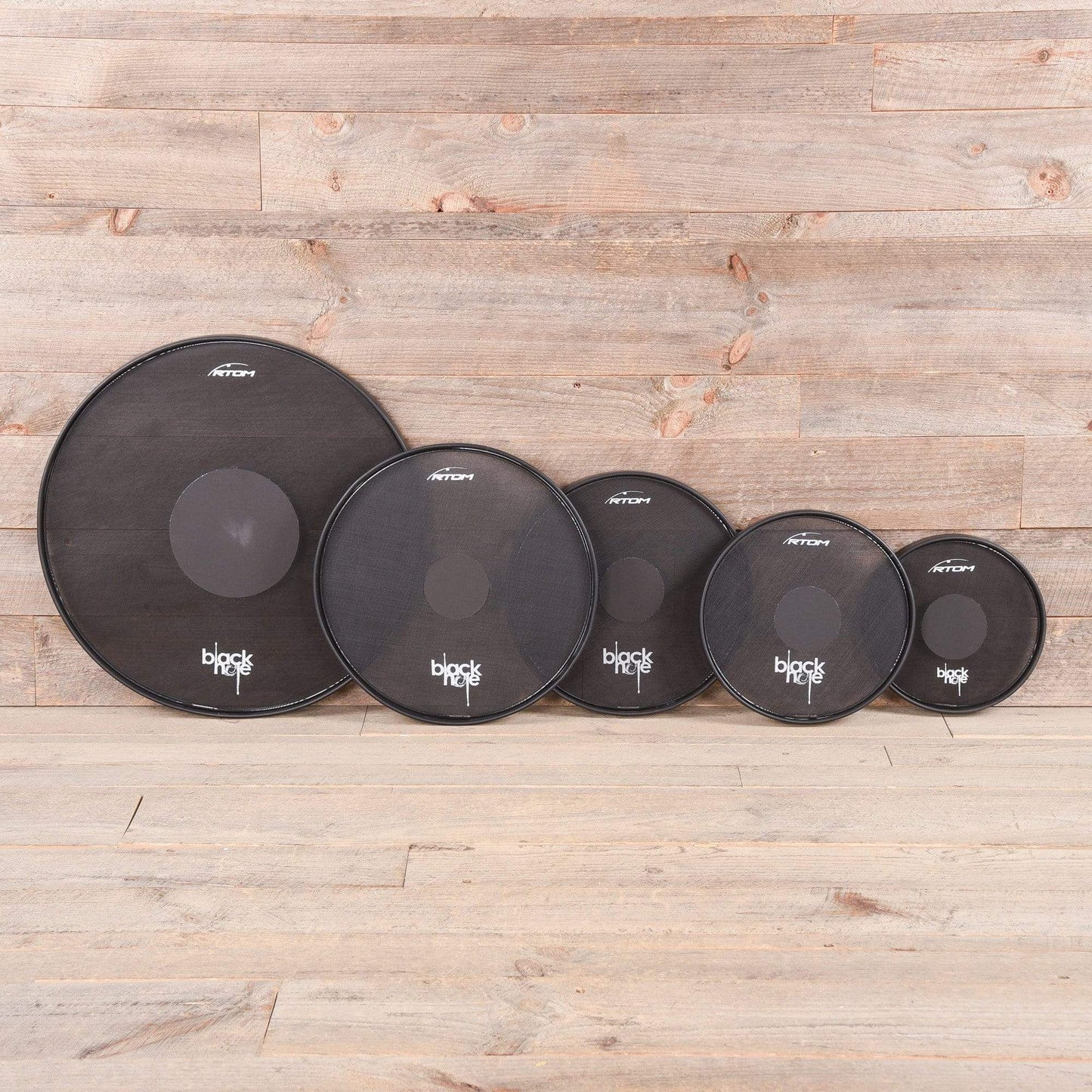 RTOM Black Hole Practice Pad Set 10",12",14",16",22" Combo Pack Drums and Percussion