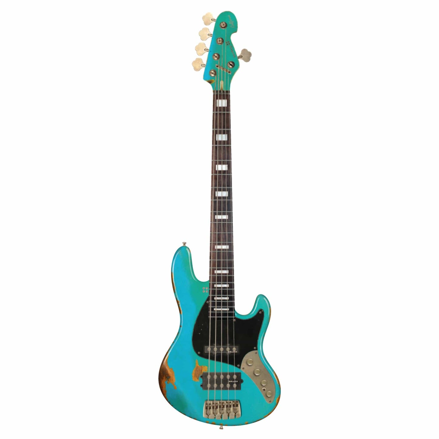 Sandberg California TM 5-String Hardcore Aged Roquefort Blue w/Matching Headstock Bass Guitars / 5-String or More