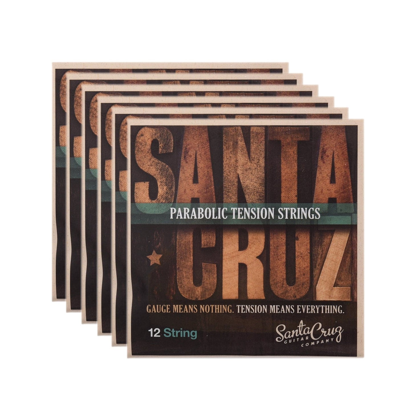 Santa Cruz Parabolic Tension 12 String Low Tension 6 Pack Bundle Accessories / Strings / Guitar Strings