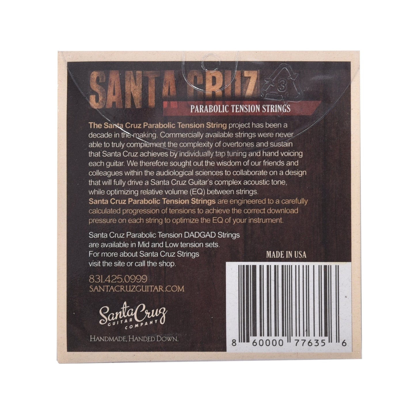 Santa Cruz Parabolic Tension Strings DADGAD Mid Tension Accessories / Strings / Guitar Strings