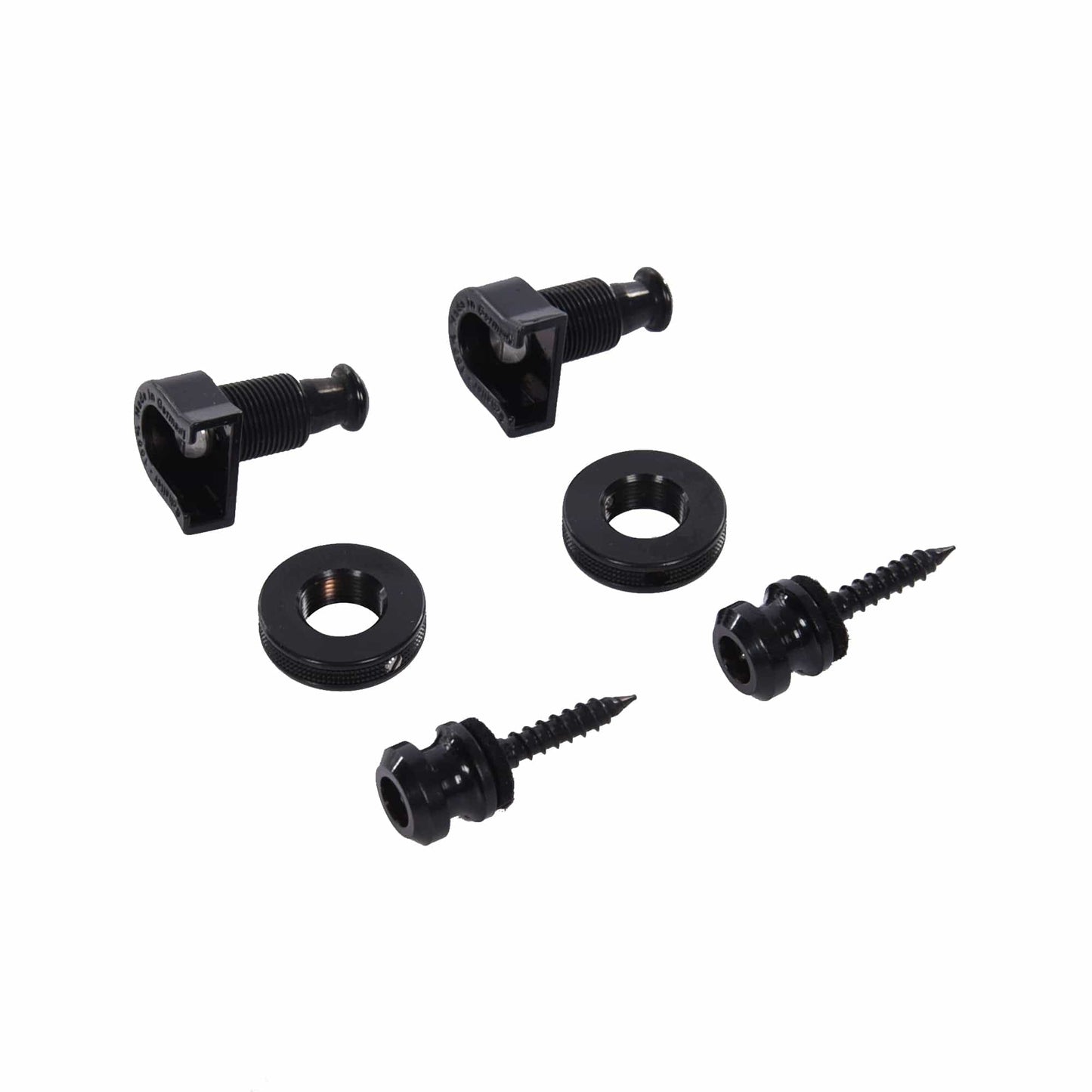 Allparts Schaller S-Lock System Strap Locks Black Parts / Knobs