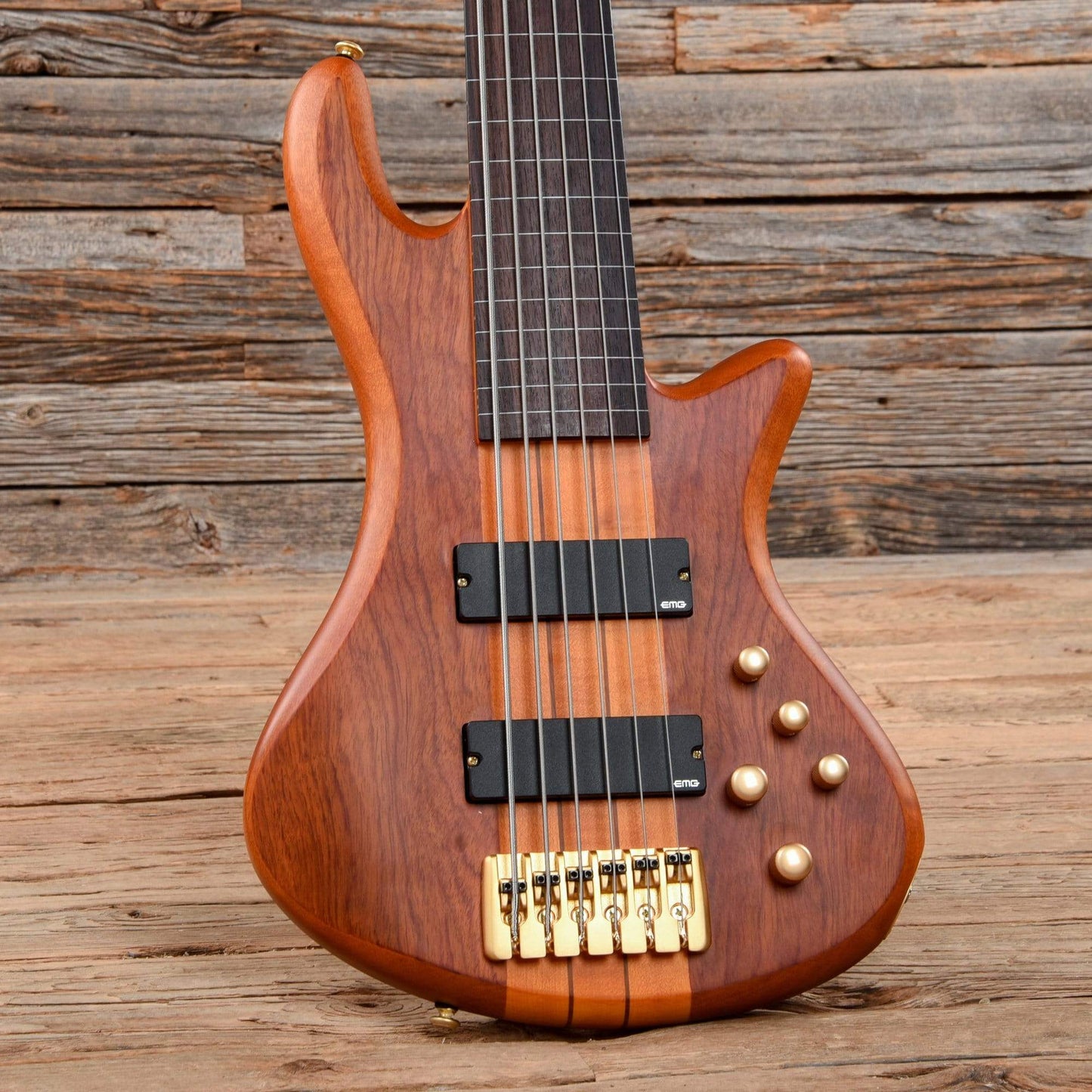 Schecter Stiletto Studio-6 Fretless Honey Satin Bass Guitars / 5-String or More