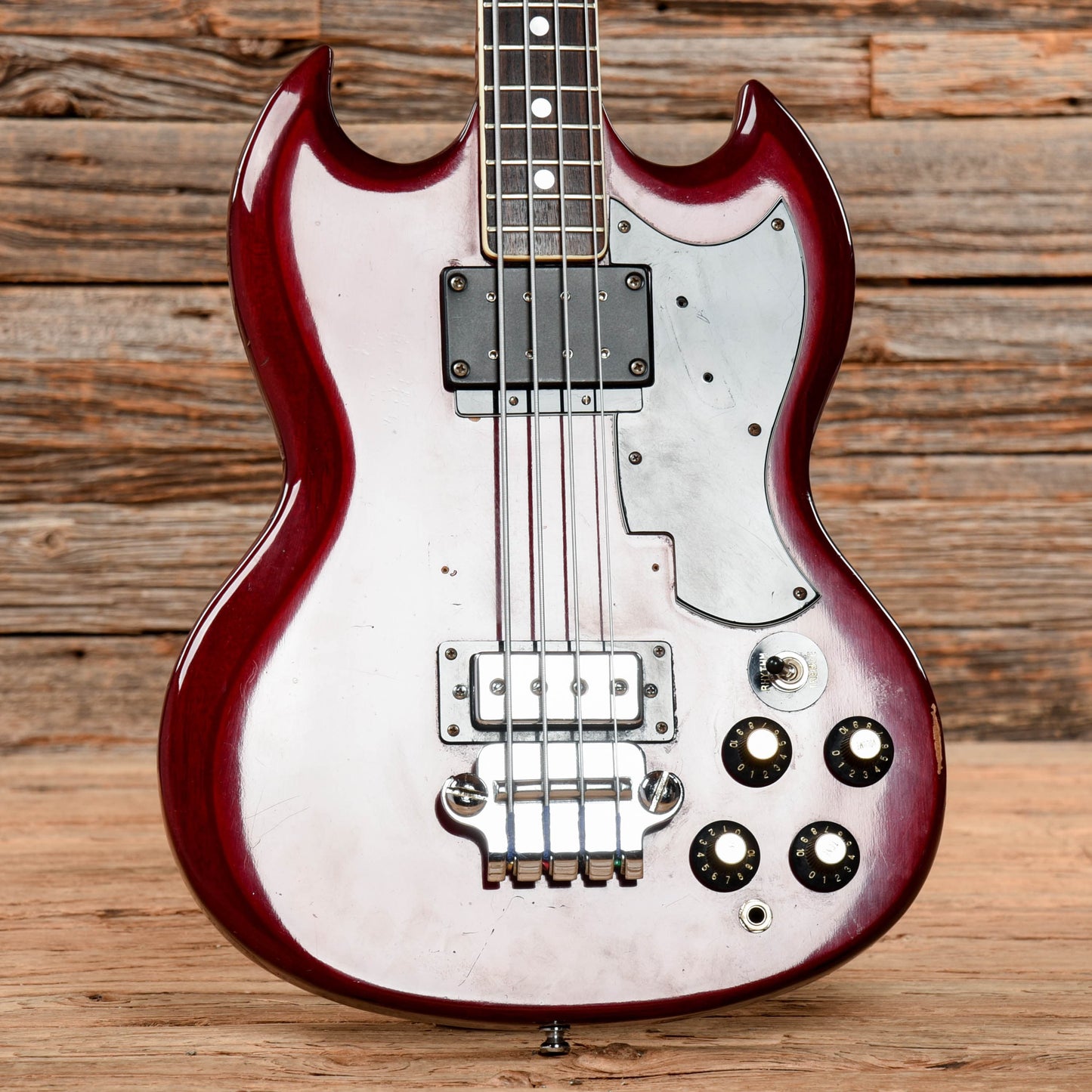 Sekova EB-3 cherry 1970s Bass Guitars / 4-String