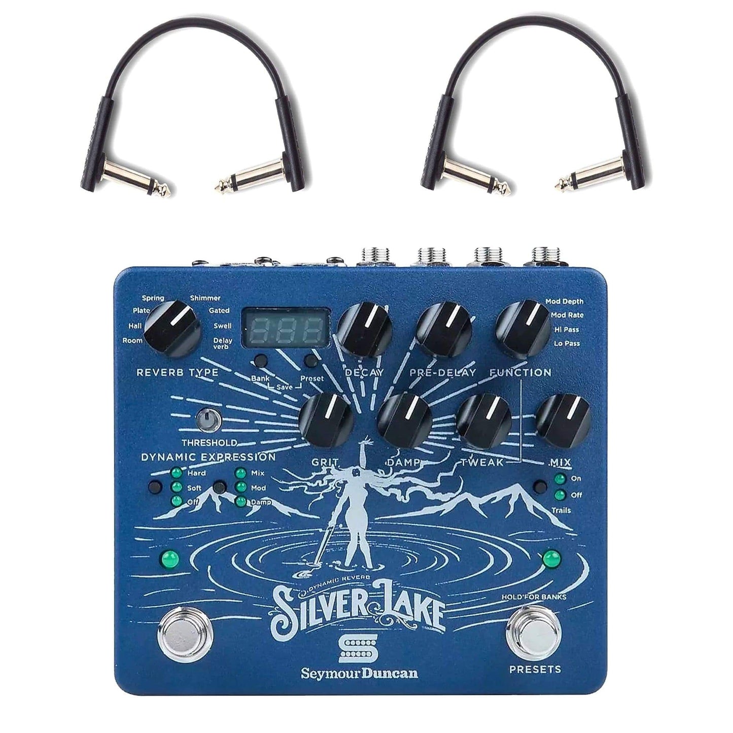 Seymour Duncan Silver Lake Reverb Workstation w/RockBoard Flat Patch Cables Bundle Effects and Pedals / Reverb