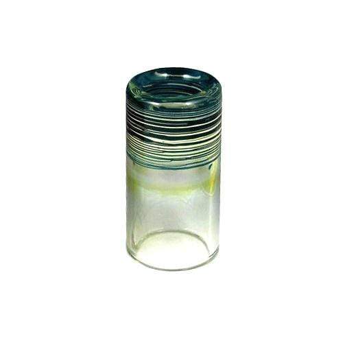 Silica Sound 422 Large Shorty Glass Slide - Blue-Green Accessories / Slides