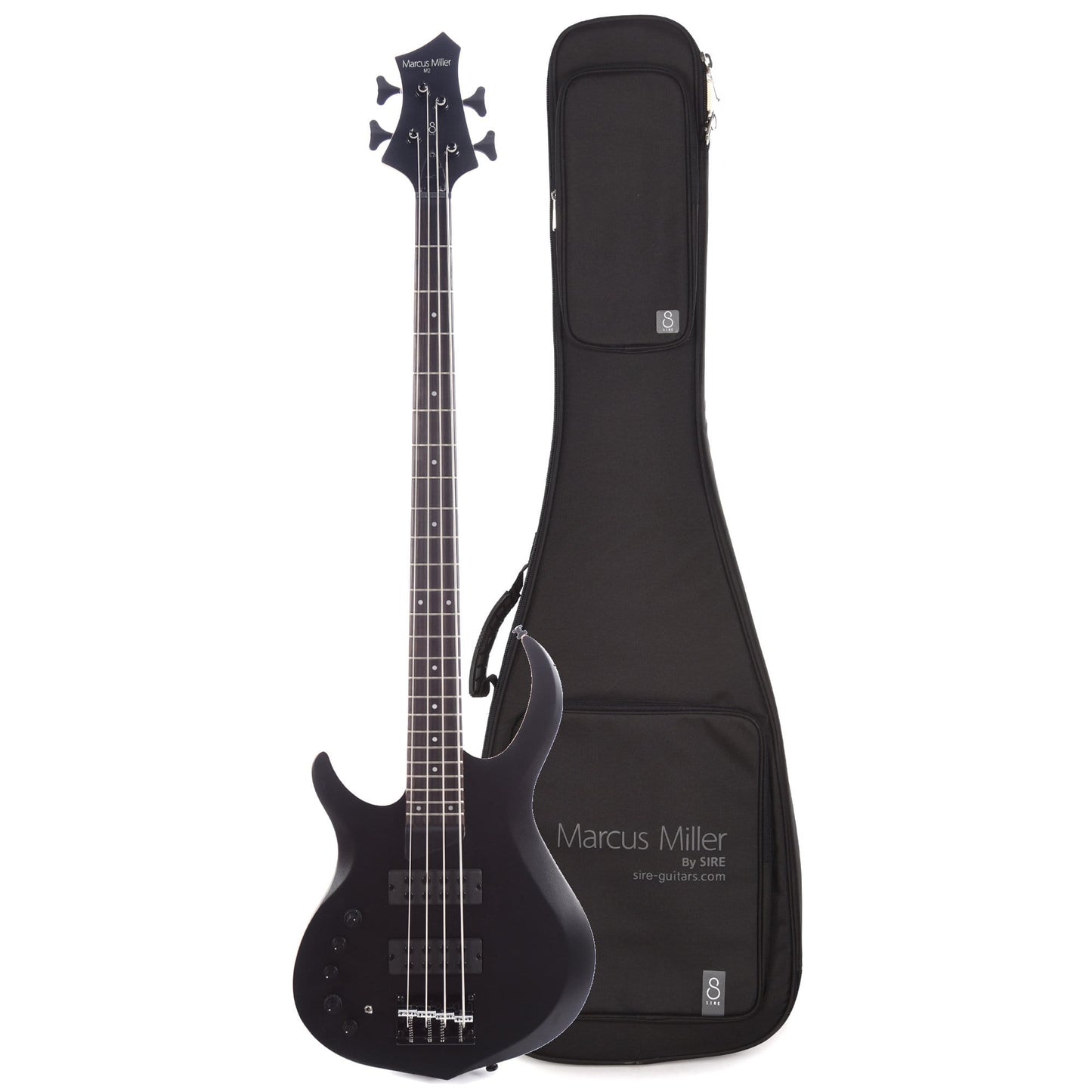 Sire Marcus Miller M2 4-String LEFTY Transparent Black Satin (2nd Gen) and Sire Gig Bag Bundle Bass Guitars / 4-String
