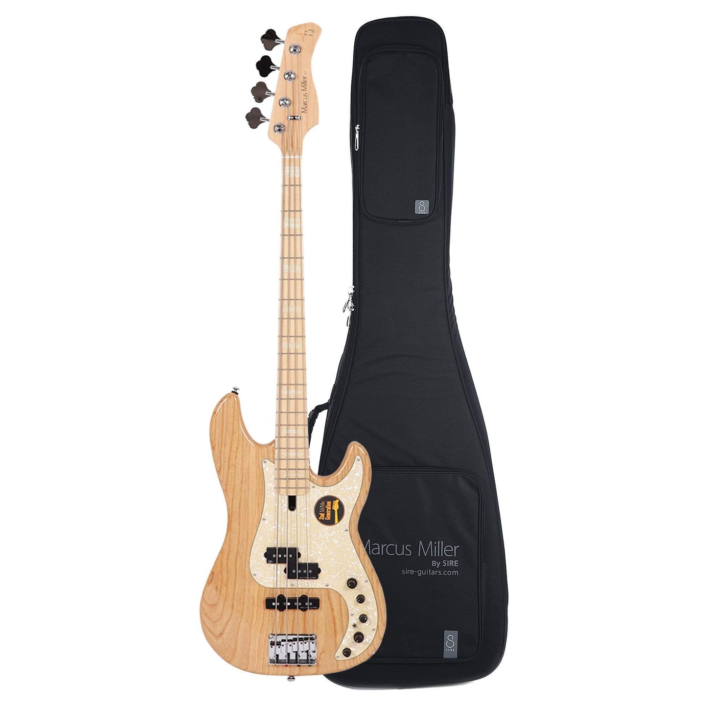 Sire Marcus Miller P7 Swamp Ash 4-String Natural (2nd Gen) and Gig Bag Bundle Bass Guitars / 4-String
