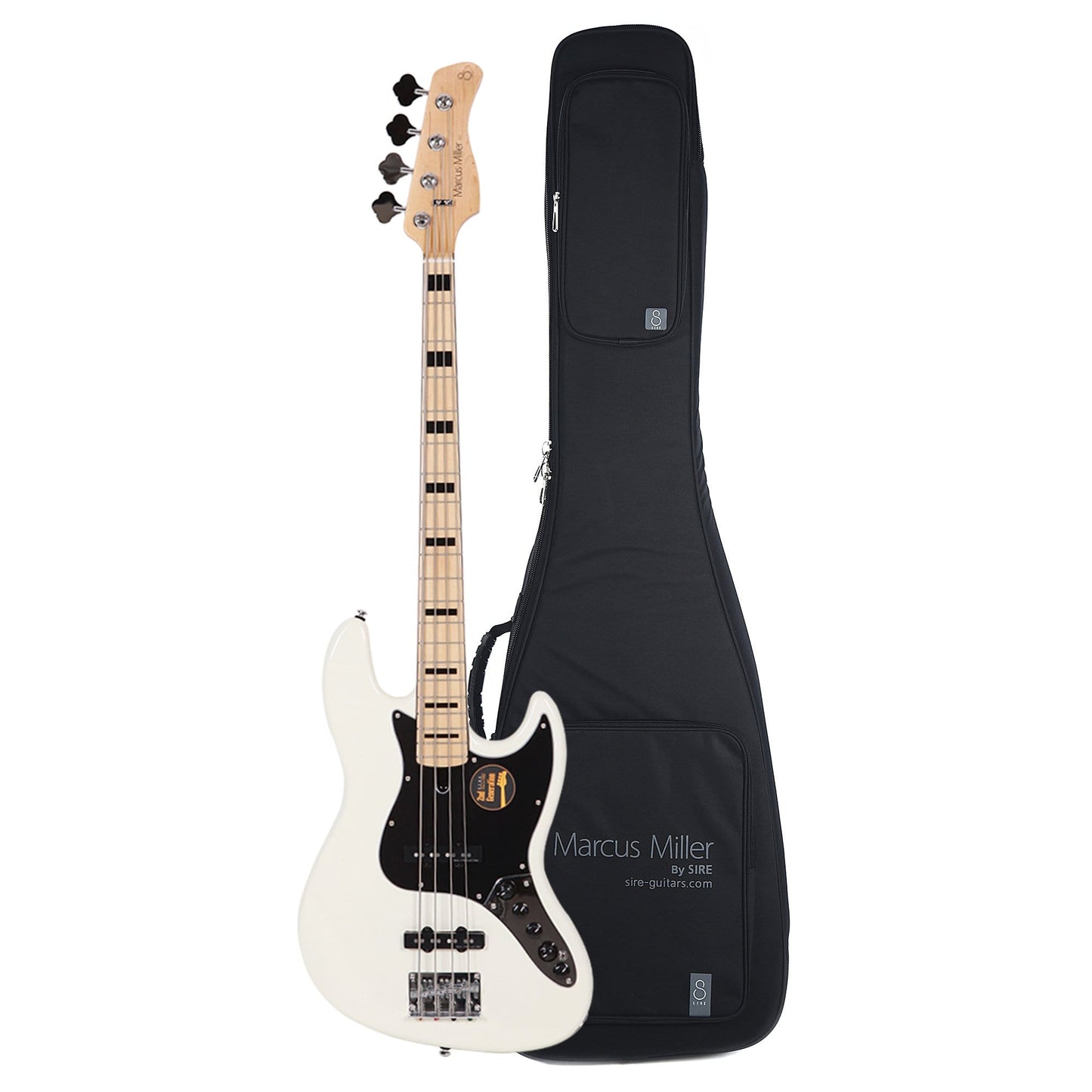 Sire Marcus Miller V7 Vintage Alder 4-String Antique White (2nd Gen) and Sire Gig Bag Bundle Bass Guitars / 4-String