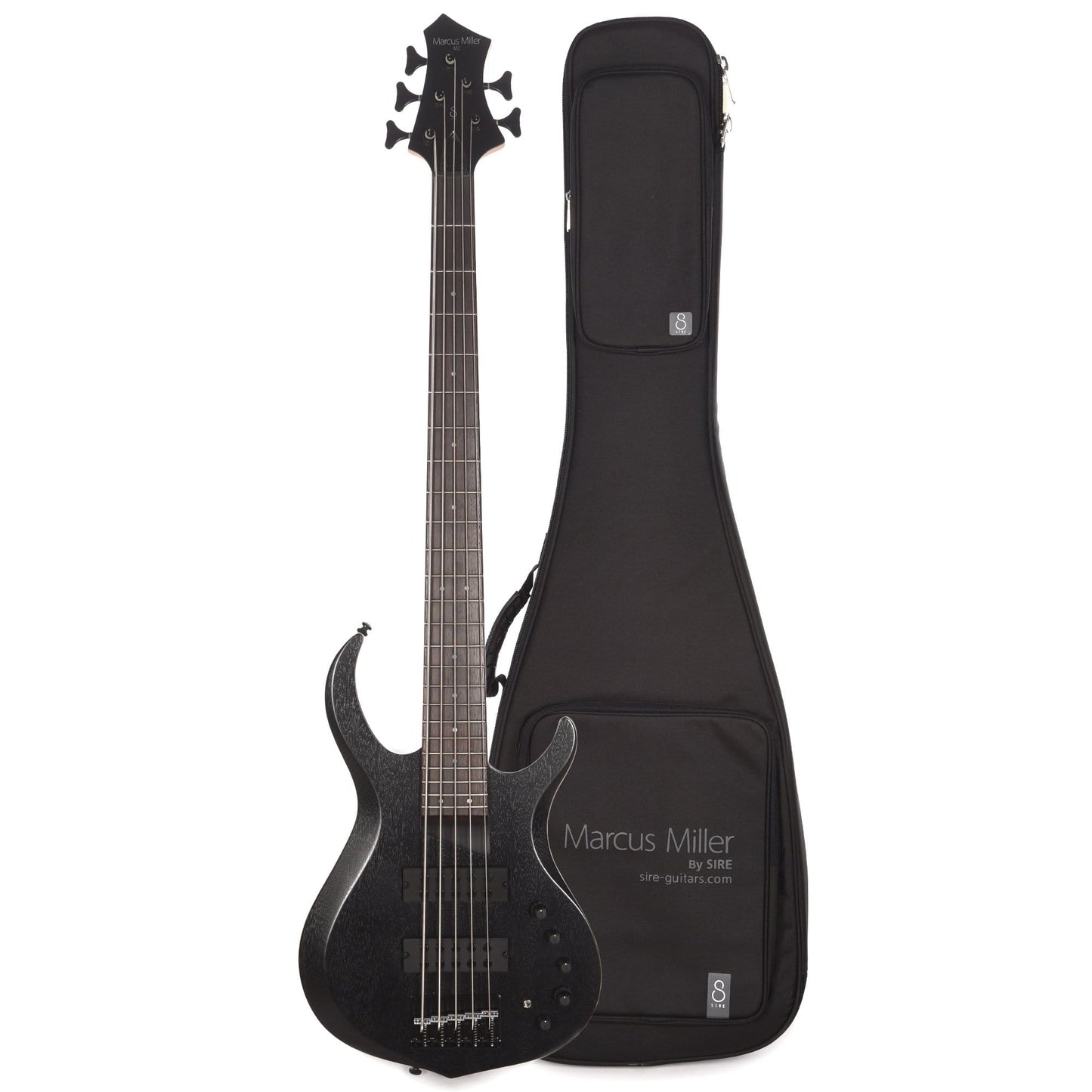 Sire Marcus Miller M2 5-String Transparent Black Satin (2nd Gen) and Sire Gig Bag Bundle Bass Guitars / 5-String or More