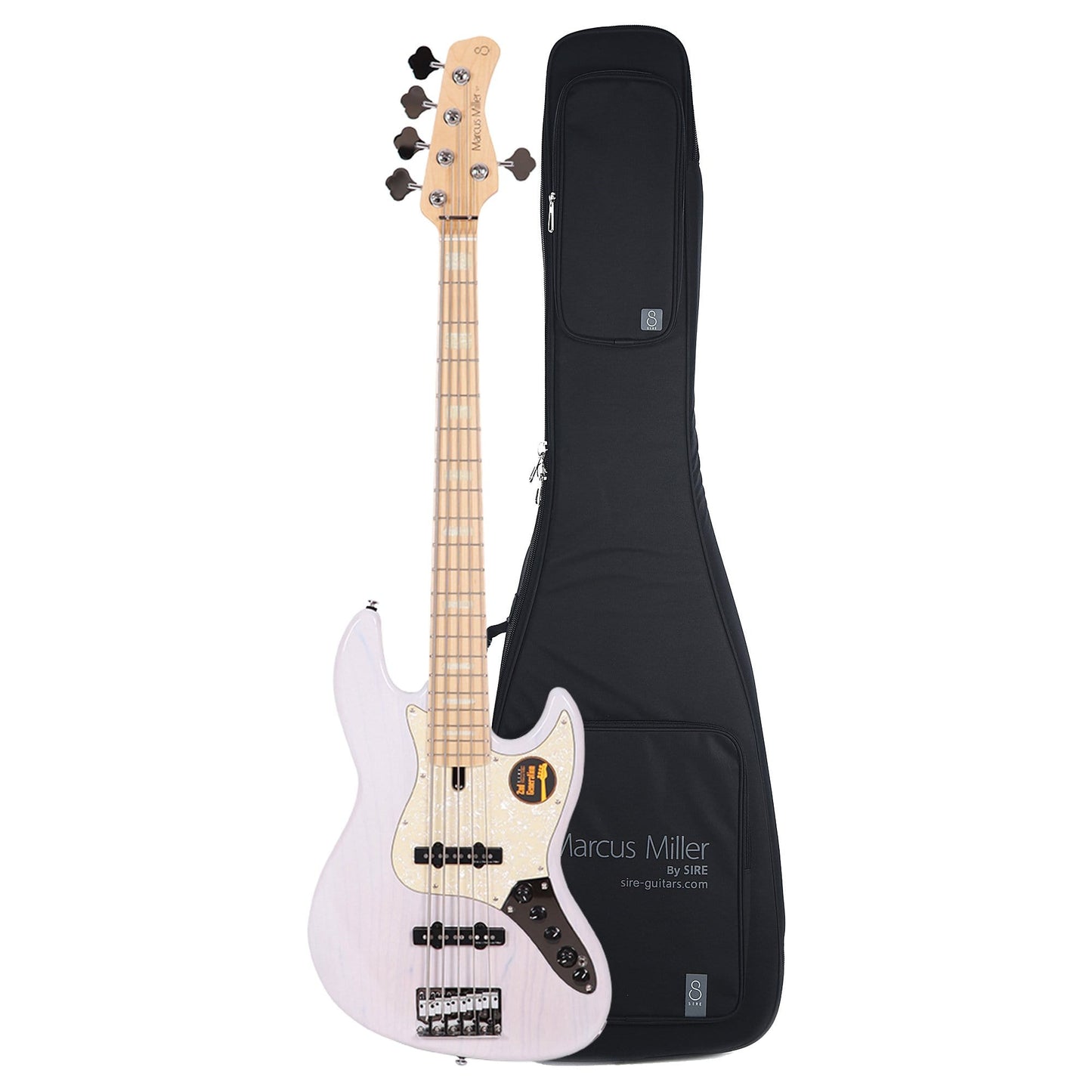 Sire Marcus Miller V7 Swamp Ash 5-String White Blonde (2nd Gen) and Sire Gig Bag Bundle Bass Guitars / 5-String or More