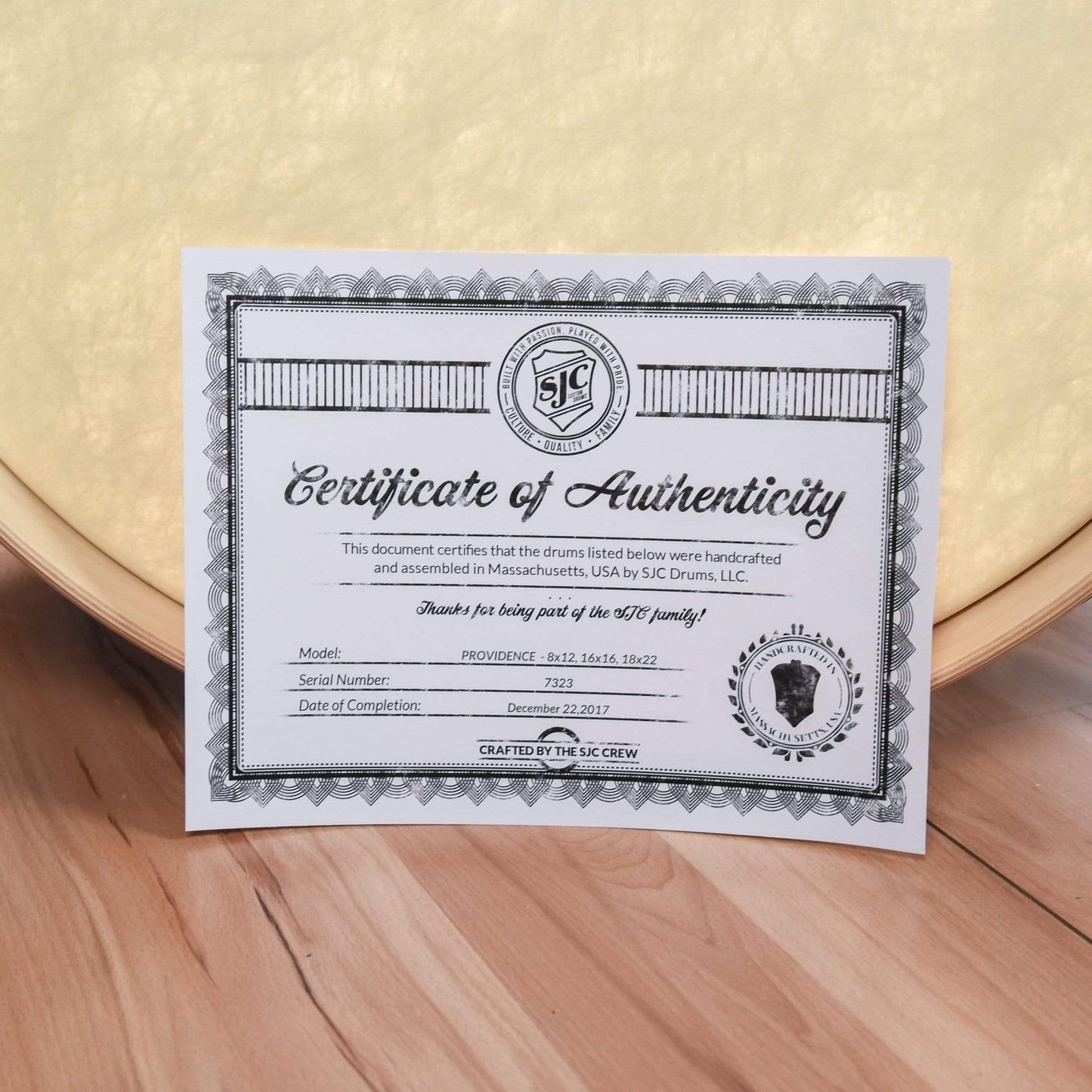 SJC 12/16/22 3pc. Providence Series Drum Kit Turquoise Ripple w/Chrome Hdw Drums and Percussion / Acoustic Drums / Full Acoustic Kits