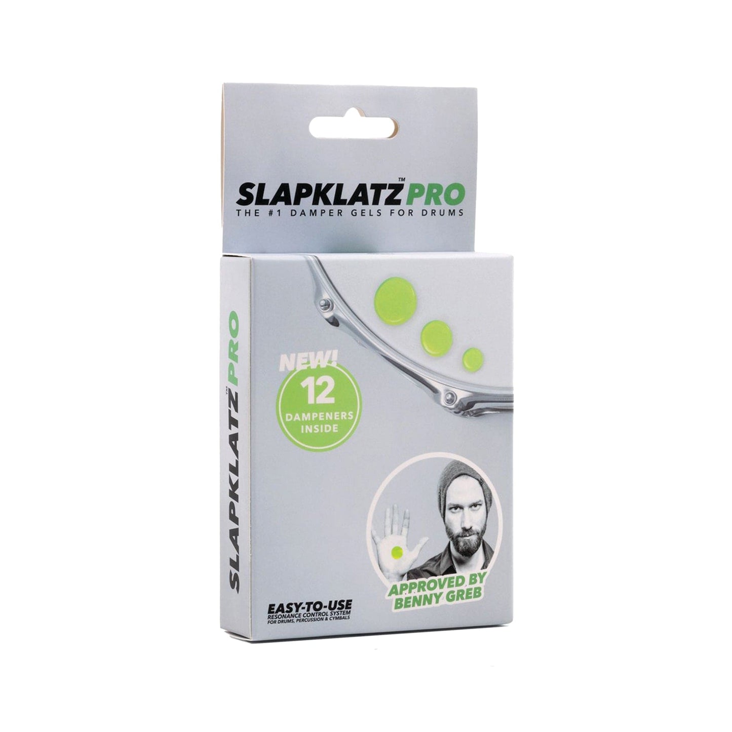 Slapklatz Pro 12-Pack w/Case Alien Green Drums and Percussion / Parts and Accessories / Drum Parts