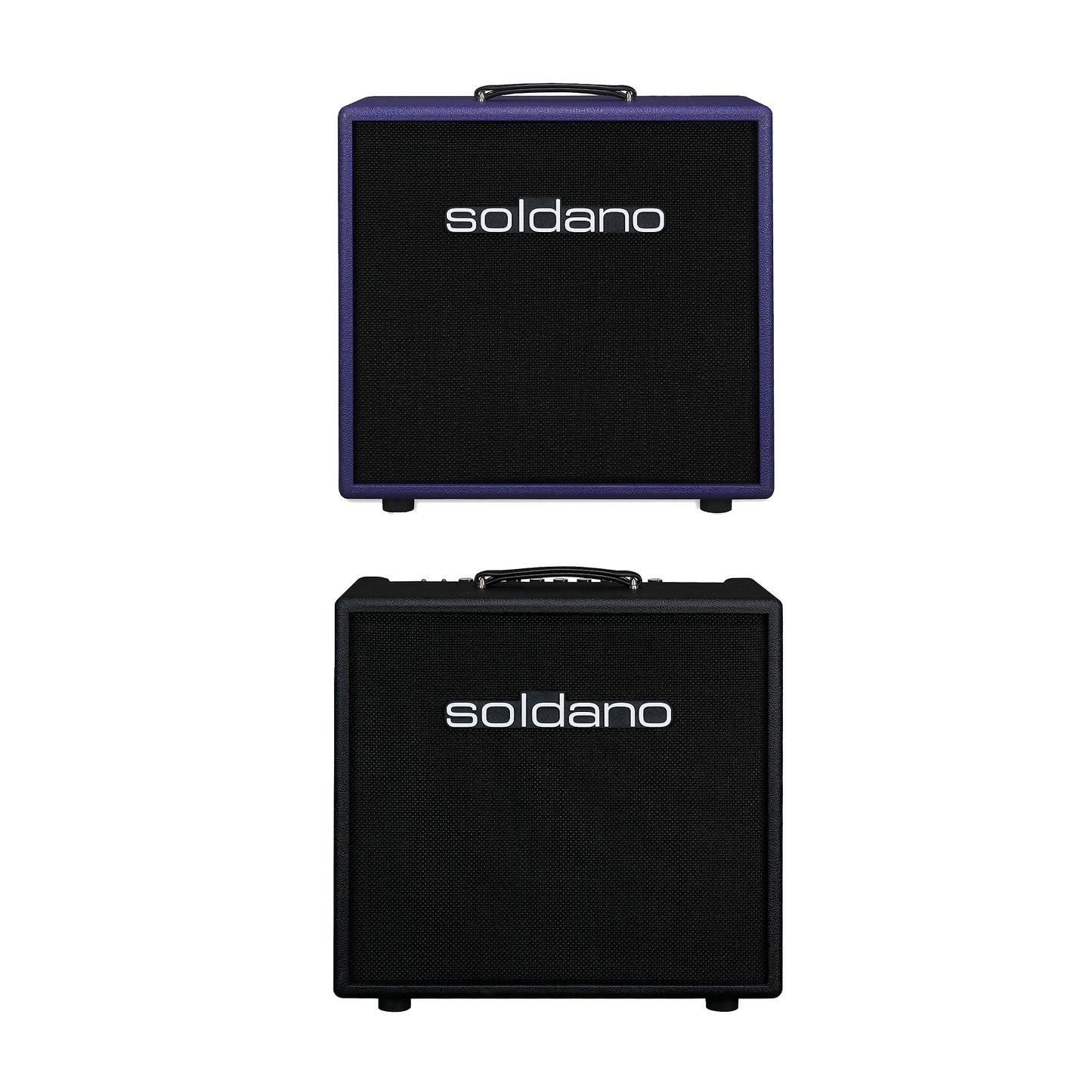 Soldano Super Lead Overdrive 1x12 30w All Tube Combo Amp Blackand 1x12" Open Back Cabinet w/ Celestion G12H-150 Redback Purple Bundle Amps / Guitar Amps / Guitar Combos