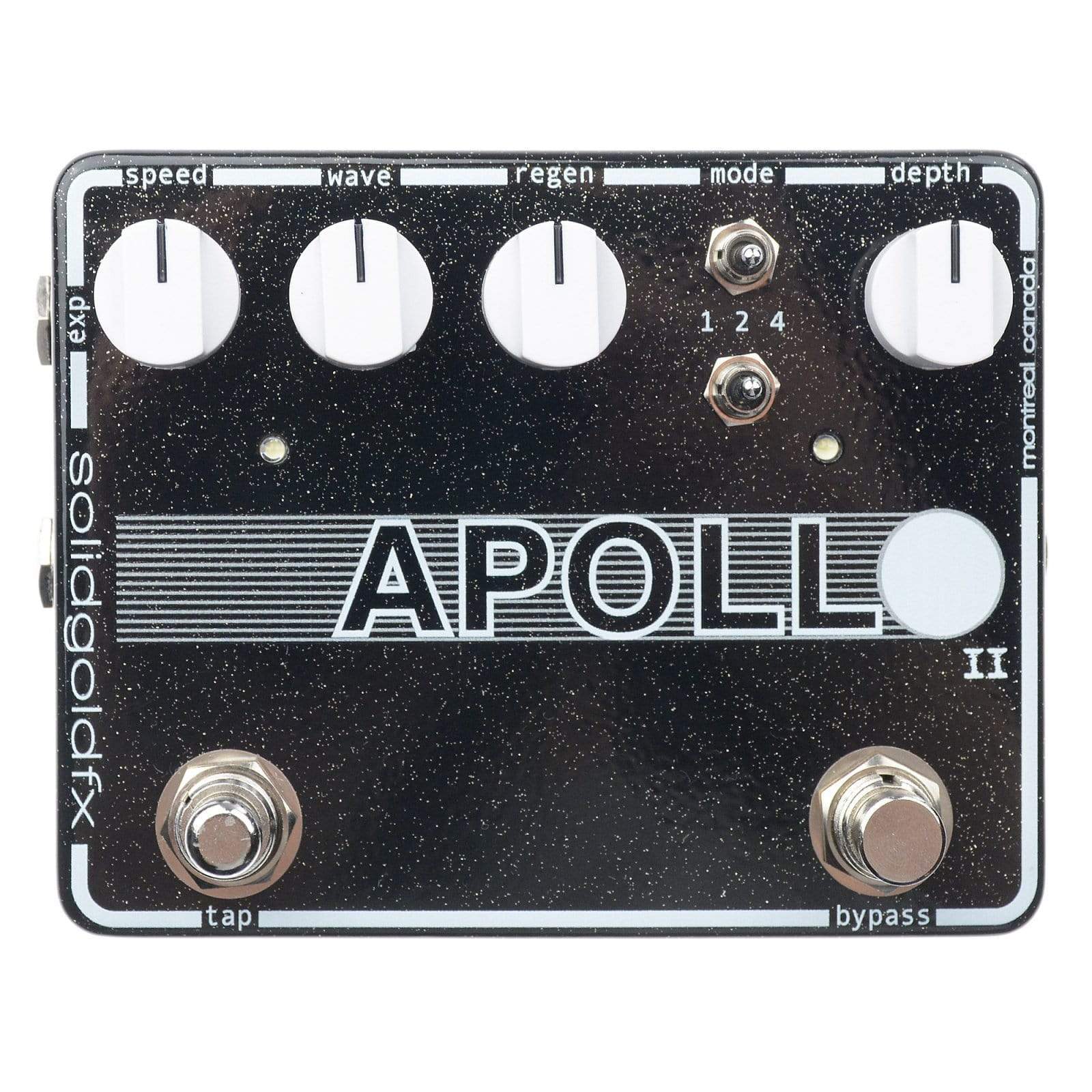 solid gold pedals SolidGoldFX Apollo II Tap Tempo Phaser