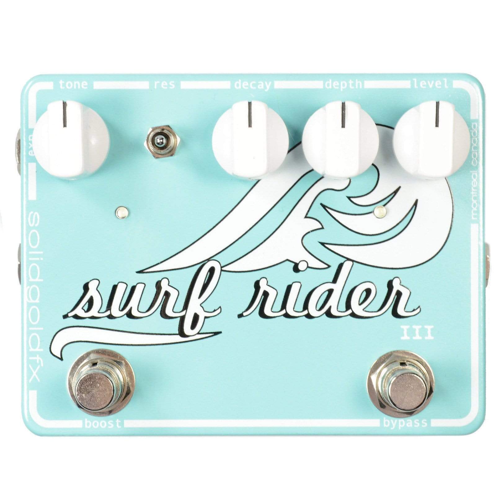 surf pedal SolidGoldFX Surf Rider III Reverb Seafoam Green Metallic – Chicago Music Exchange