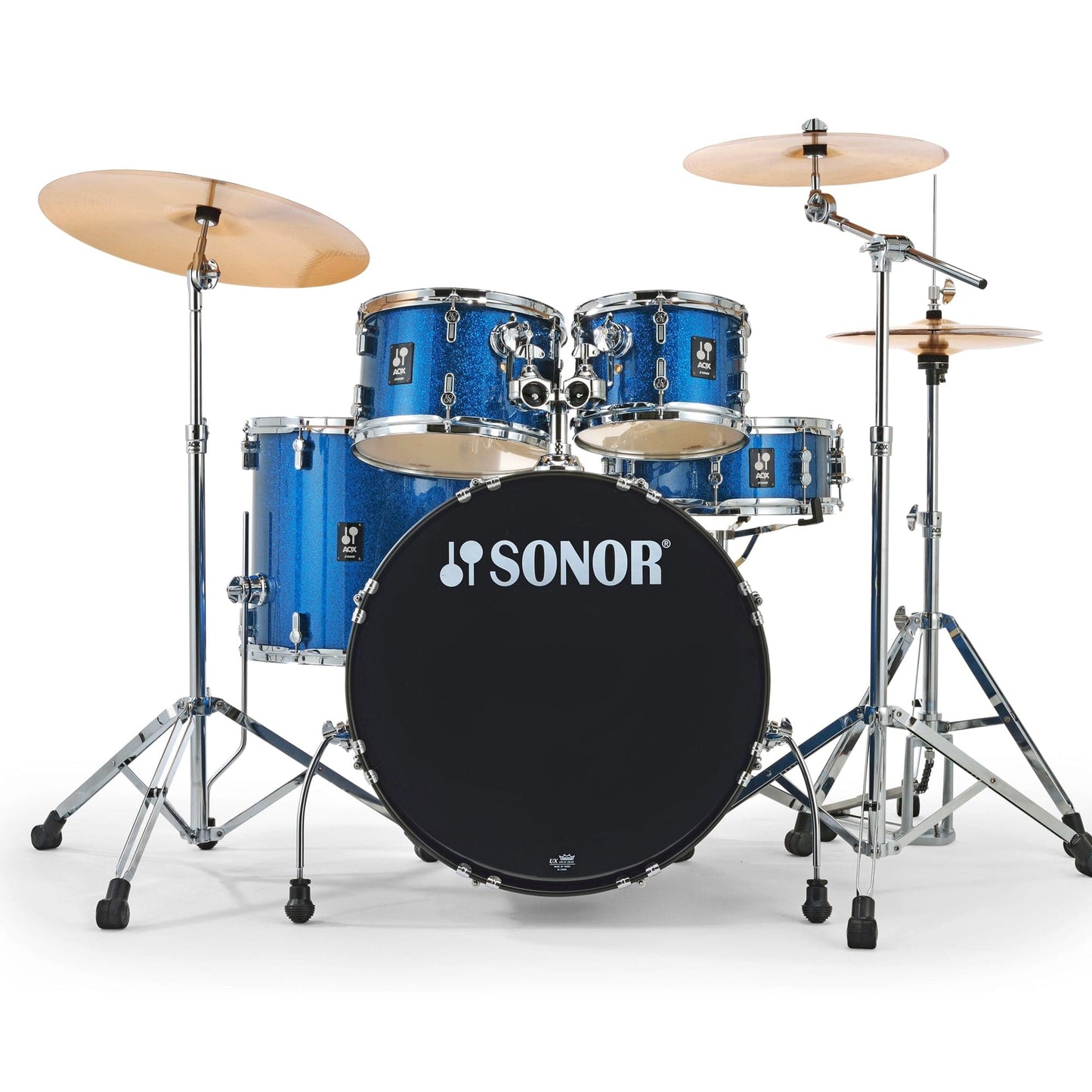 Sonor AQX Stage 10/12/16/22/5.5x14 5pc. Drum Kit Blue Ocean Sparkle w/Hardware Drums and Percussion / Acoustic Drums / Full Acoustic Kits