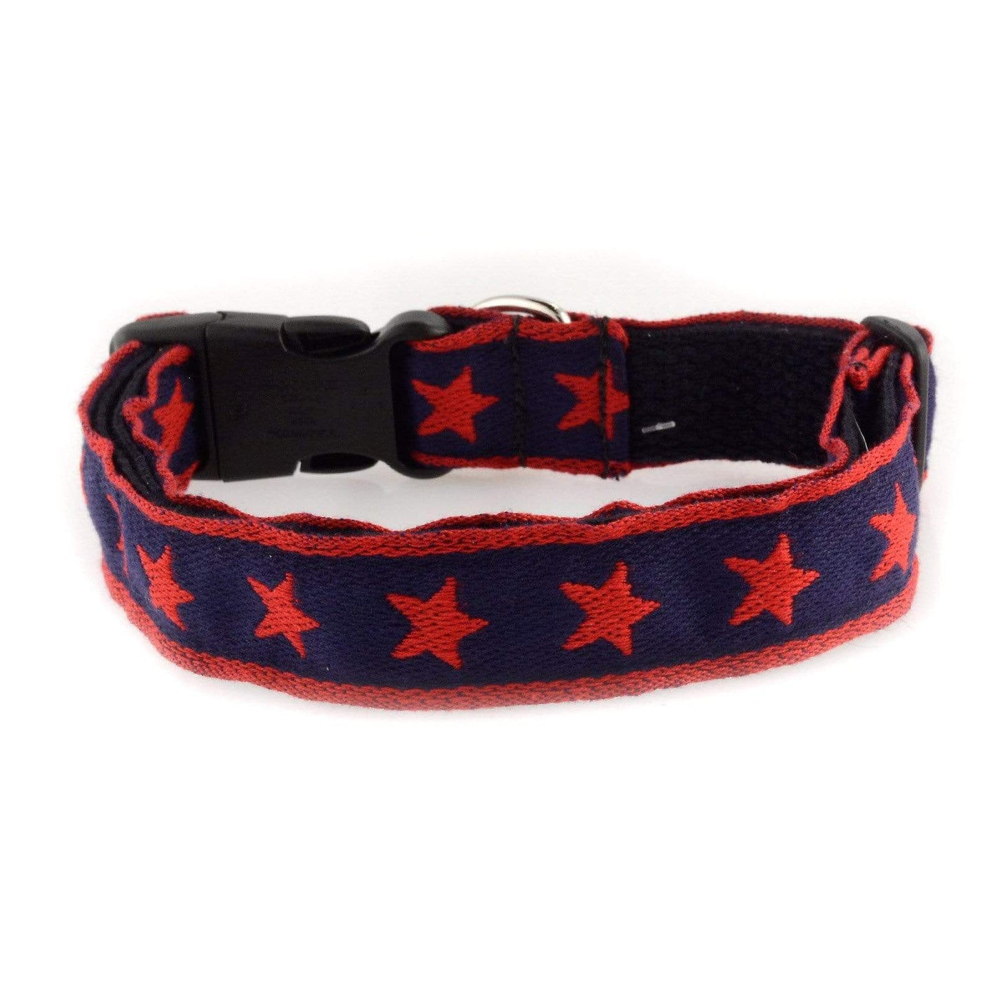 Souldier Dog Collar 1" Rebel Red Star (Navy Belt) Small Accessories / Merchandise