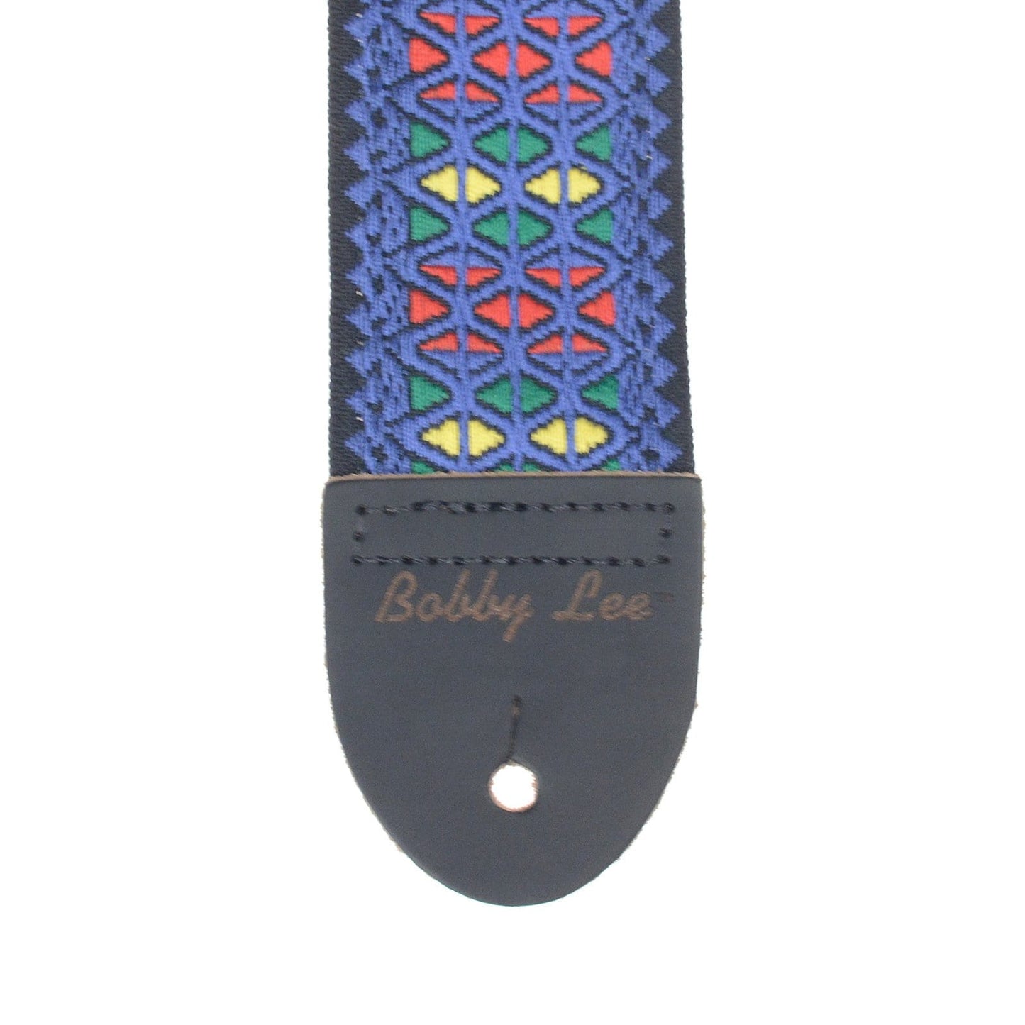 Souldier Bobby Lee Vintage Monterey Blue 2" Guitar Strap w/Black Vinyl & Ends Accessories / Straps