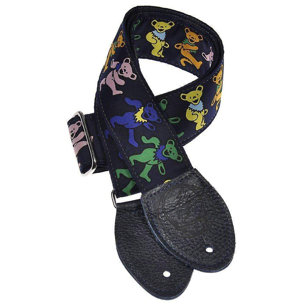 Souldier Guitar Strap - Grateful Dead Dancing Bears on Navy Blue Accessories / Straps