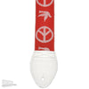 Souldier Guitar Strap - Neil Young Peace Dove Red (White Belt & Ends) Accessories / Straps