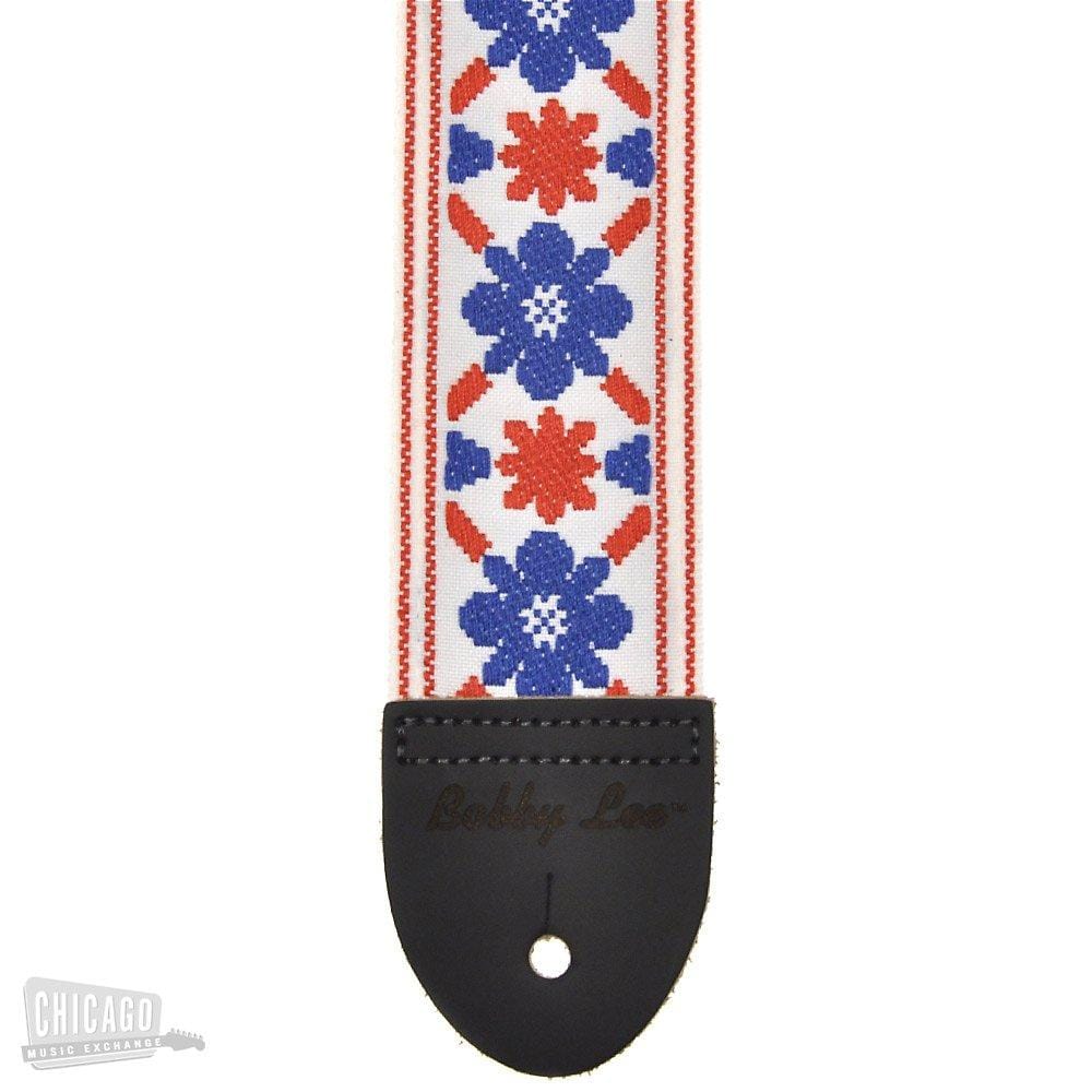 Souldier Guitar Strap - White Tulip 'Cream Clapton Fool' (Bobby Lee Ends) Accessories / Straps