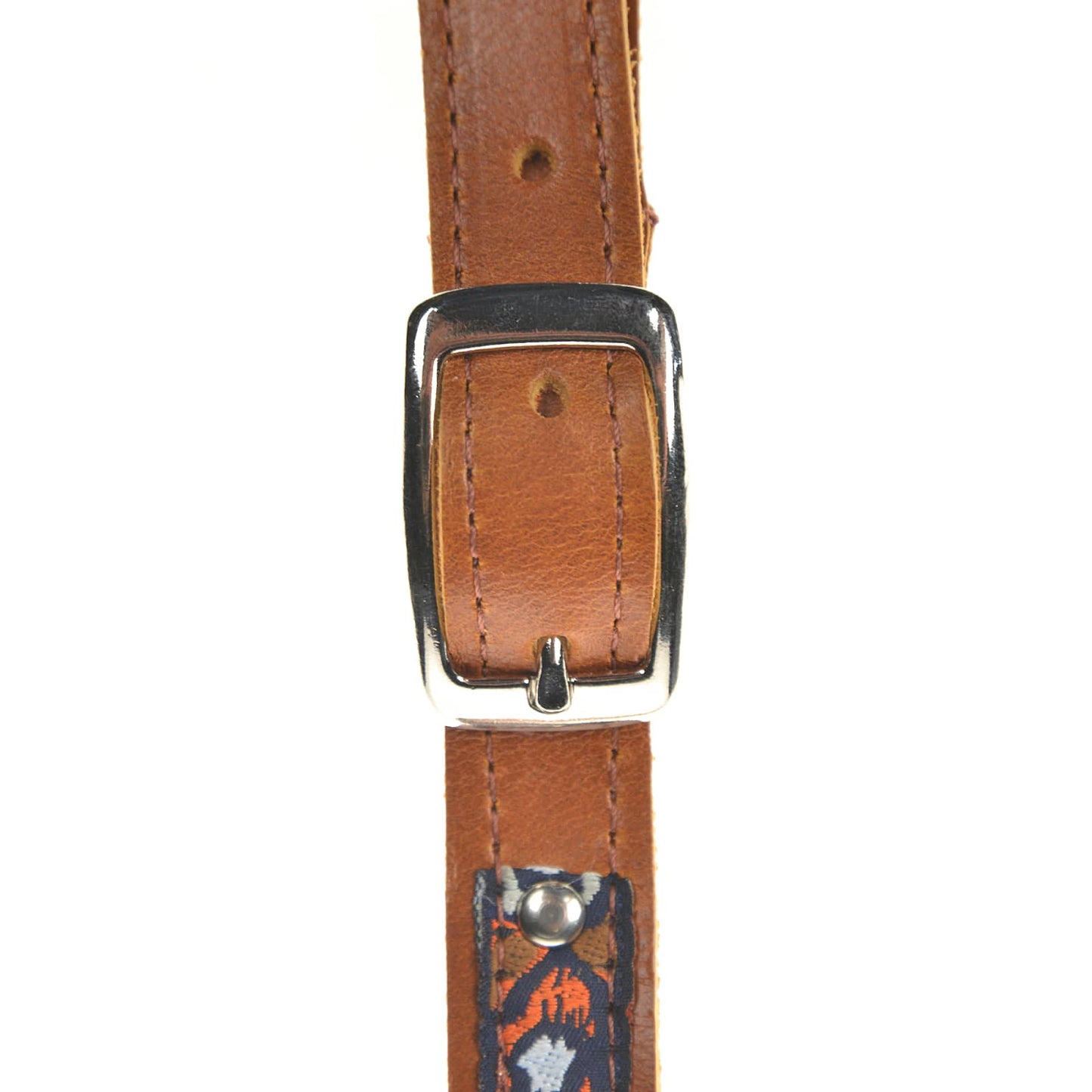Souldier Sundown Saddle Strip 5/8" Guitar Strap White/Orange/Navy Accessories / Straps