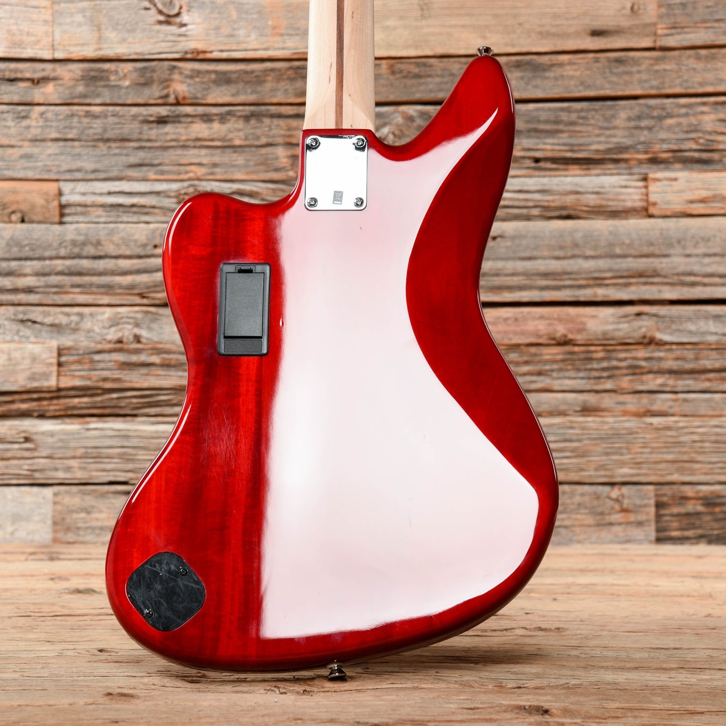 Squier Vintage Modified Jaguar Bass Special Crimson Red Transparent 2017 Bass Guitars / 4-String