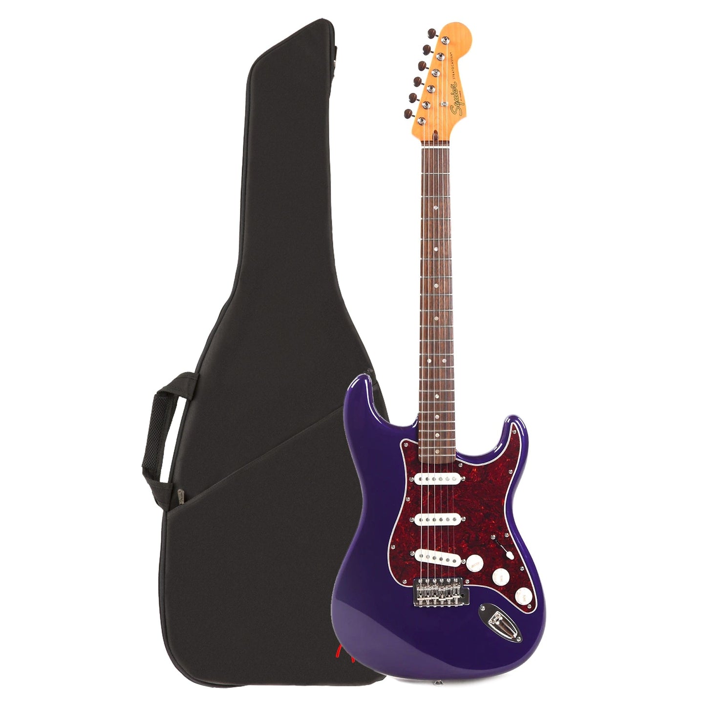 Squier Classic Vibe '60s Stratocaster Purple Metallic w/4-Ply Tortoise Pickguard (CME Exclusive) and FE405 Gig Bag Bundle Electric Guitars / Solid Body