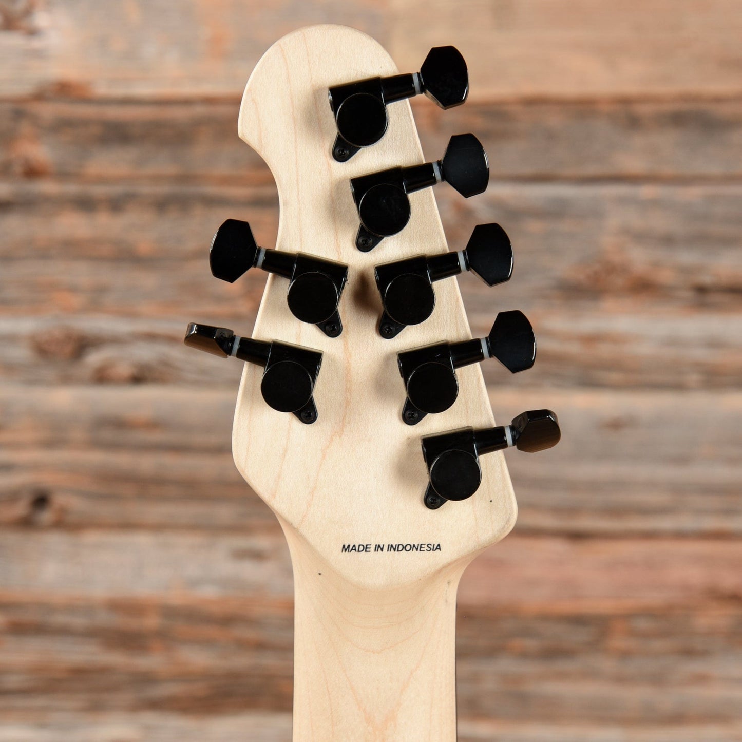 Sterling by Music Man JP70 John Petrucci Signature 7-String Stealth Black Electric Guitars / Solid Body