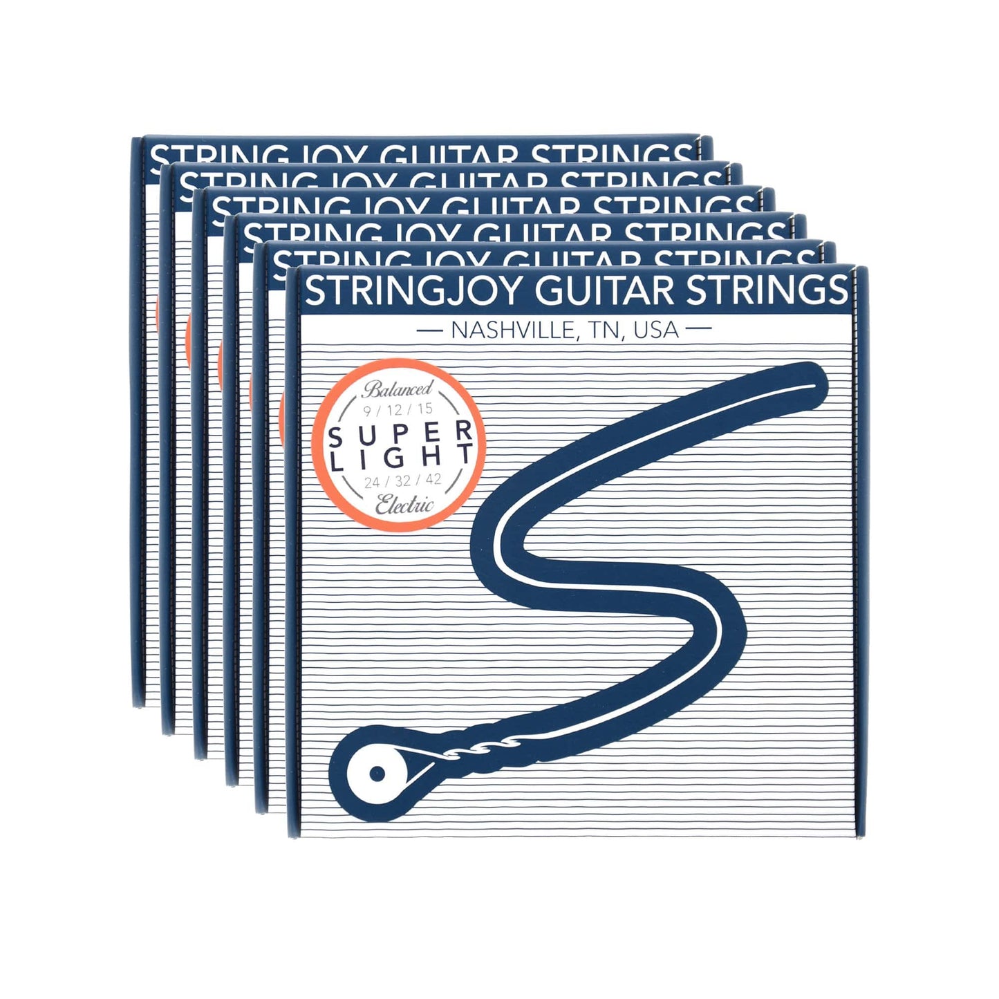 Stringjoy Electric Balanced Super Light Gauge 9-42 6 Pack Bundle Accessories / Strings / Guitar Strings