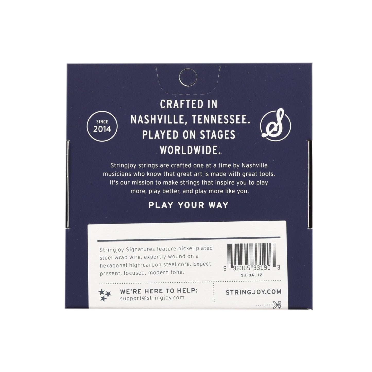 Stringjoy Signatures Balanced Heavy Gauge 12-56 Nickel Wound Electric Guitar Strings Accessories / Strings / Guitar Strings