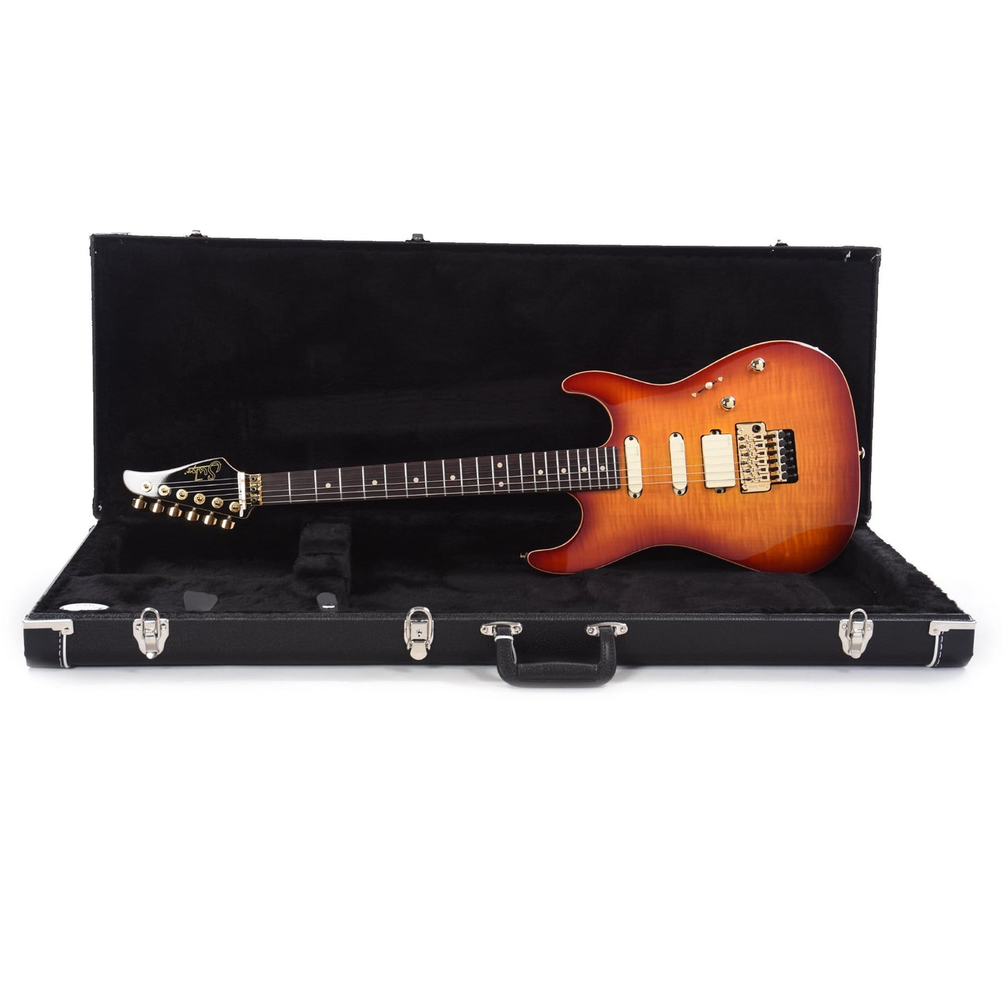 Suhr Limited Edition Standard Legacy EMG HSS Aged Cherry Burst Okoume/Curly Maple w/Original Floyd Rose Electric Guitars / Solid Body