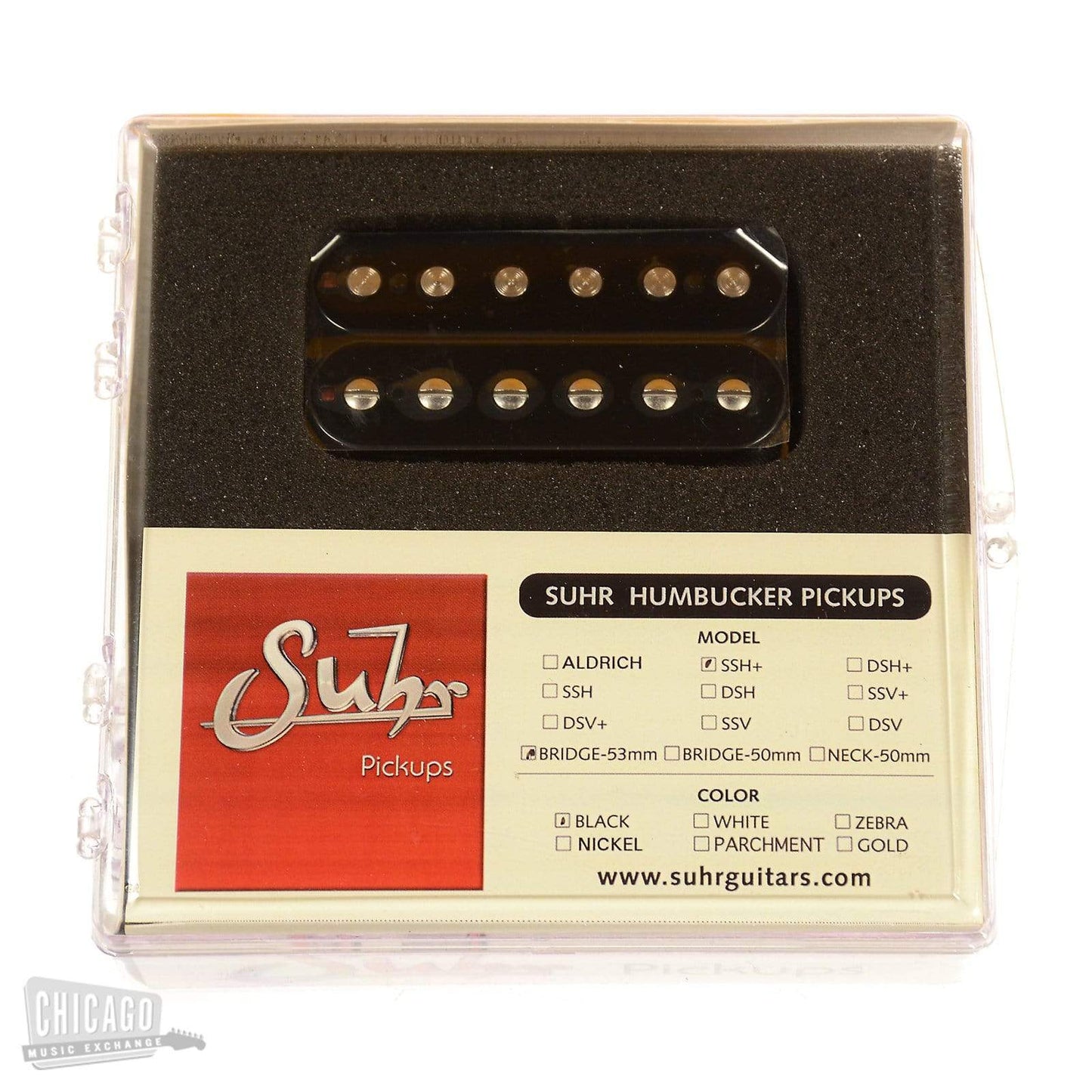Suhr Humbucker SSH+ Bridge Pickup 53mm Black Parts / Guitar Pickups