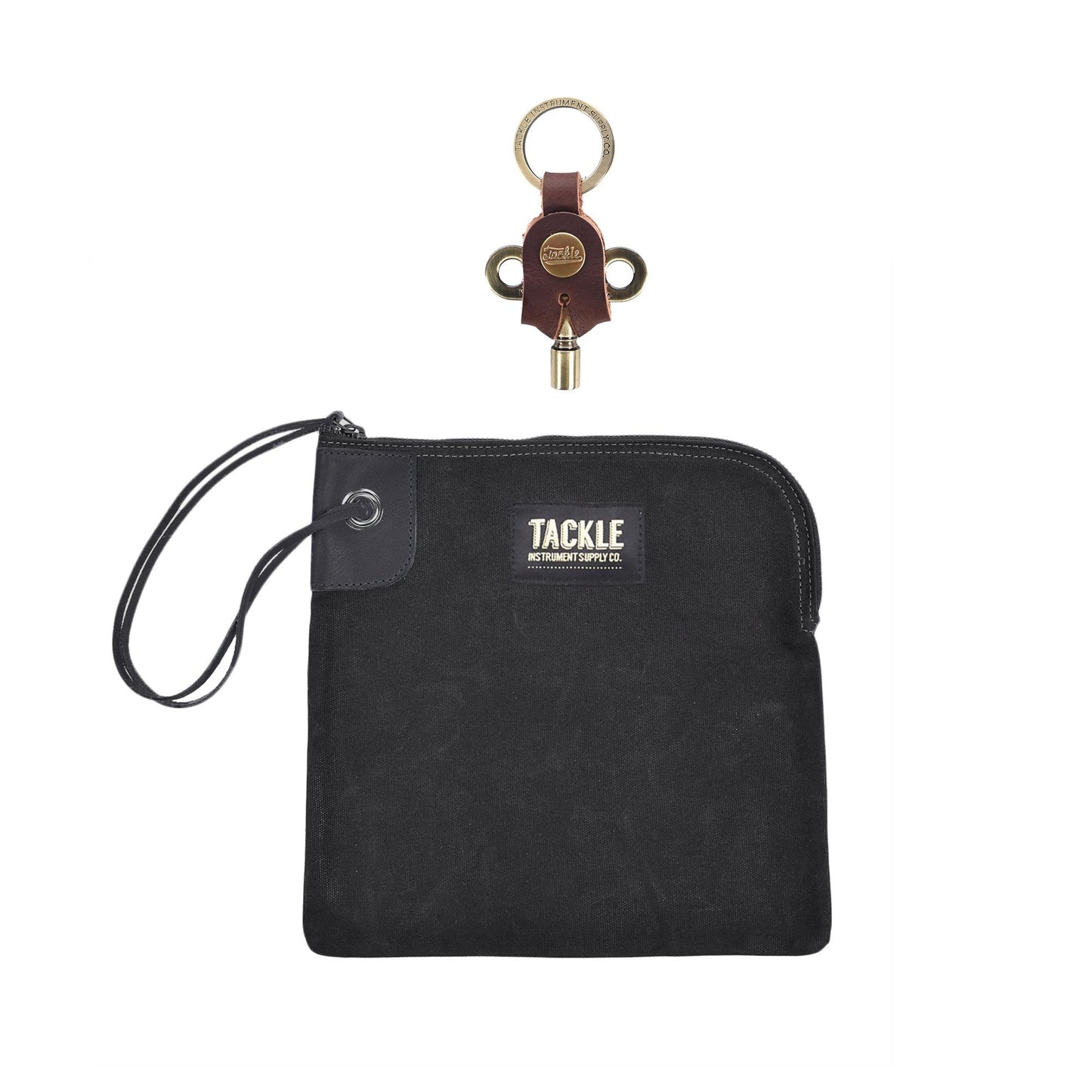 Tackle Zippered Accessory Bag Forest Green and Timekeepers Drum Key Antique Brass Bundle Drums and Percussion / Parts and Accessories / Cases and Bags