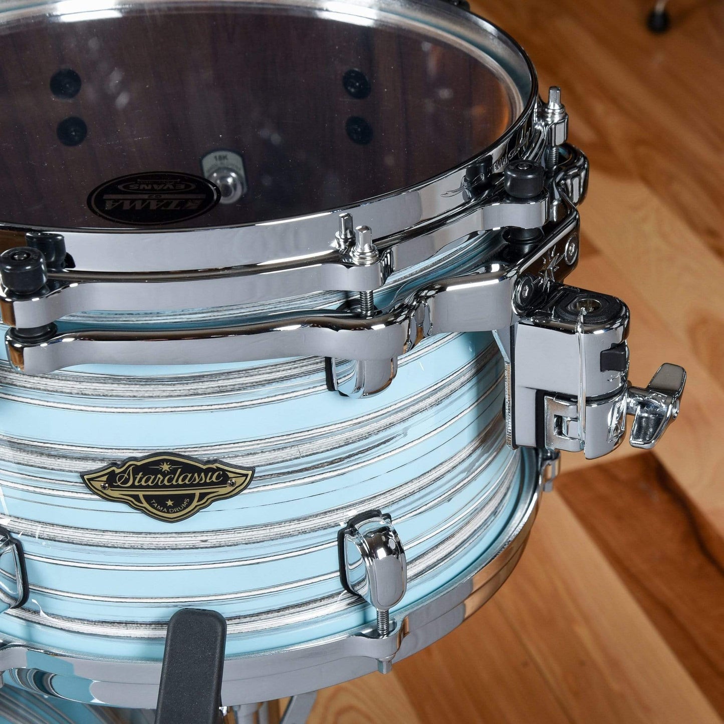Tama Starclassic 12/16/22 3pc. Walnut/Birch Drum Kit Lacquer Arctic Blue Oyster Drums and Percussion / Acoustic Drums / Full Acoustic Kits