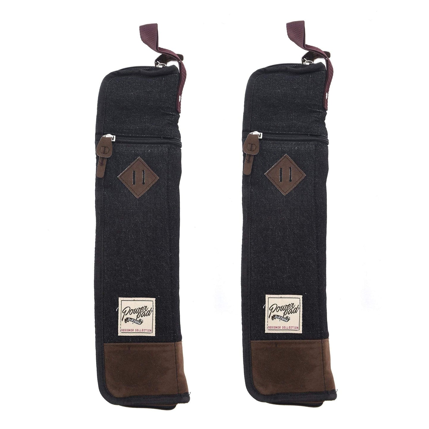 Tama Powerpad Compact Stick Bag Black Denim 2 Pack Bundle Drums and Percussion / Parts and Accessories / Cases and Bags
