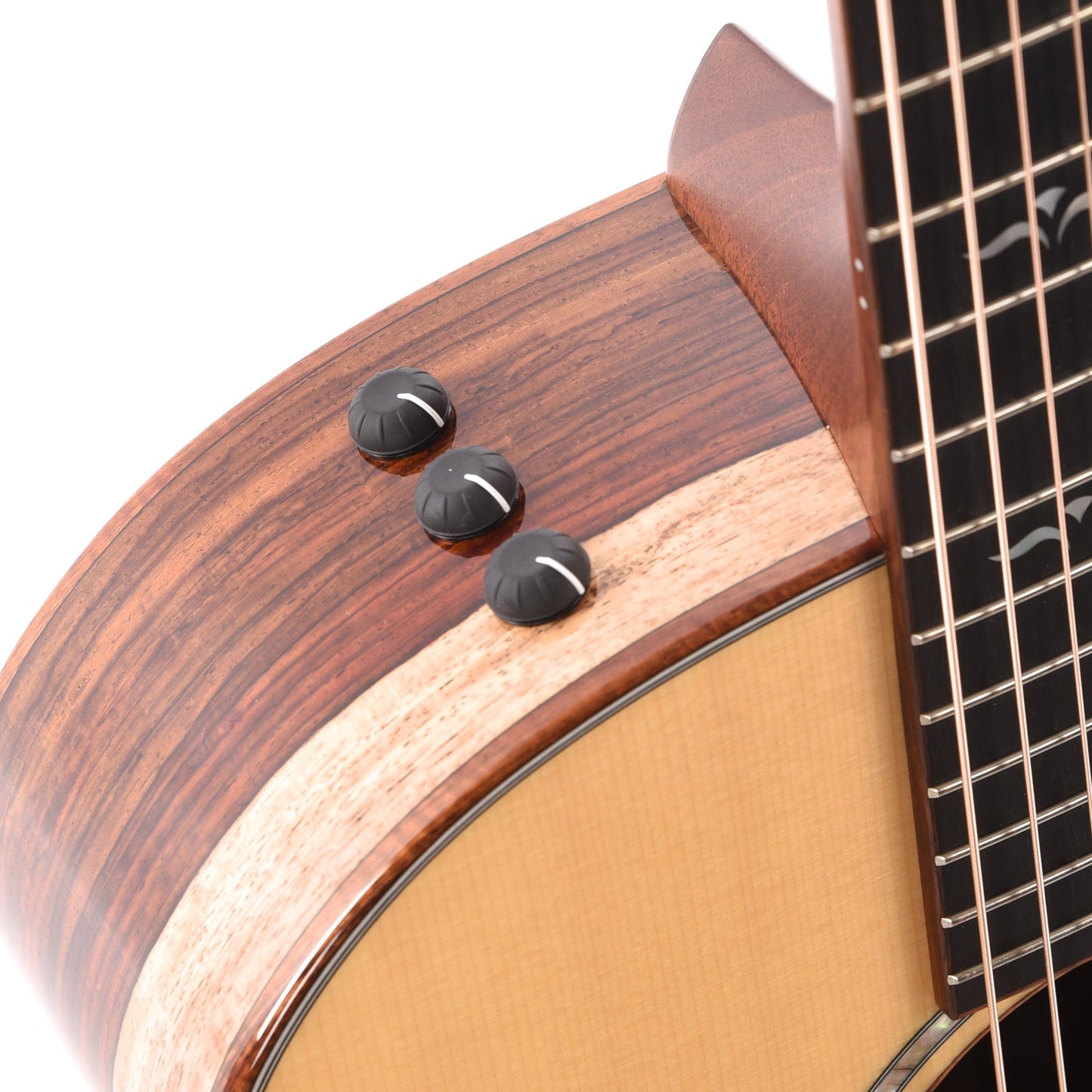 Taylor Custom Grand Auditorium Cocobolo & Lutz Spruce Aged Toner Natural w/Figured Hawaiian Koa Binding Acoustic Guitars / OM and Auditorium