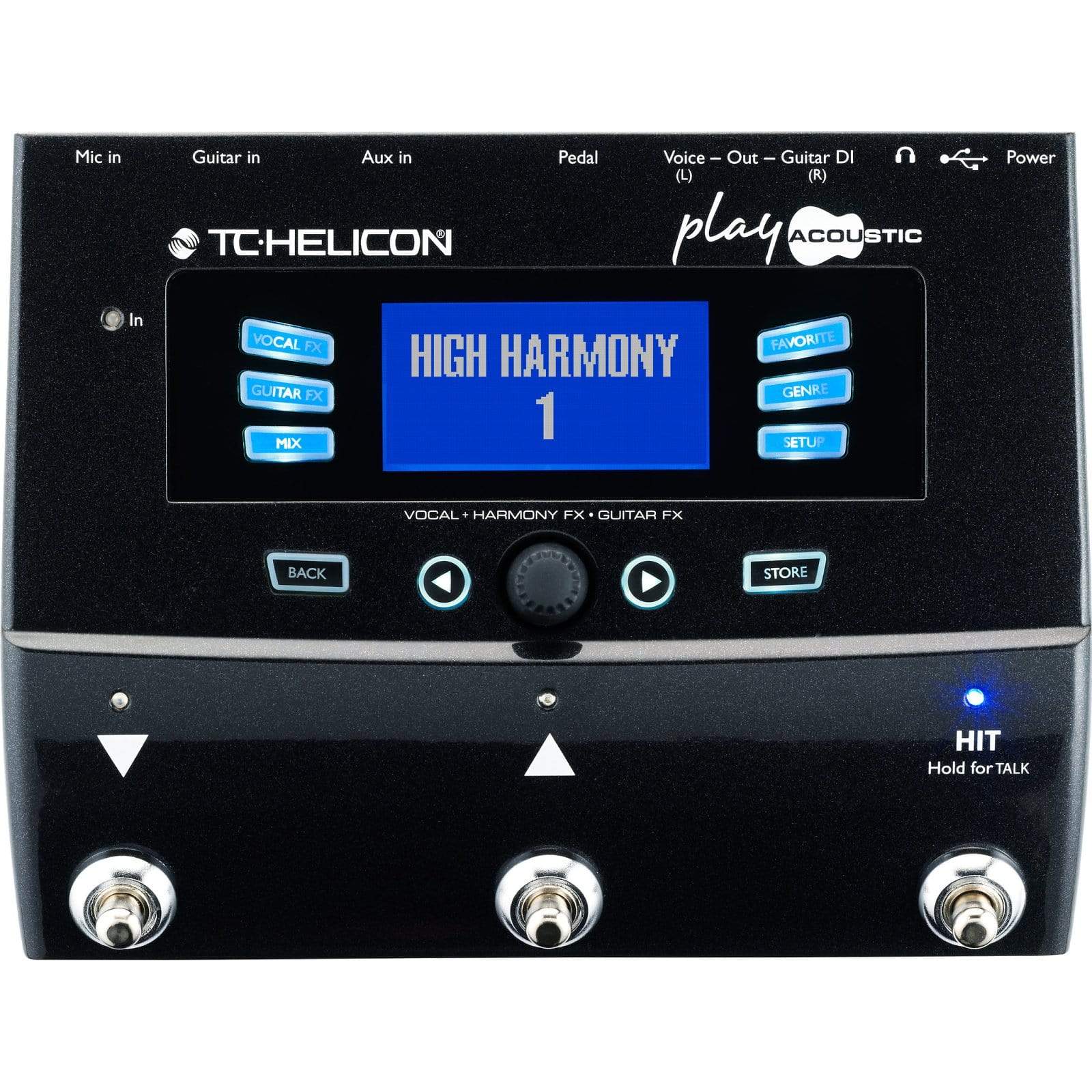 TC Helicon Play Acoustic 3 Button Voice Processor – Chicago Music 