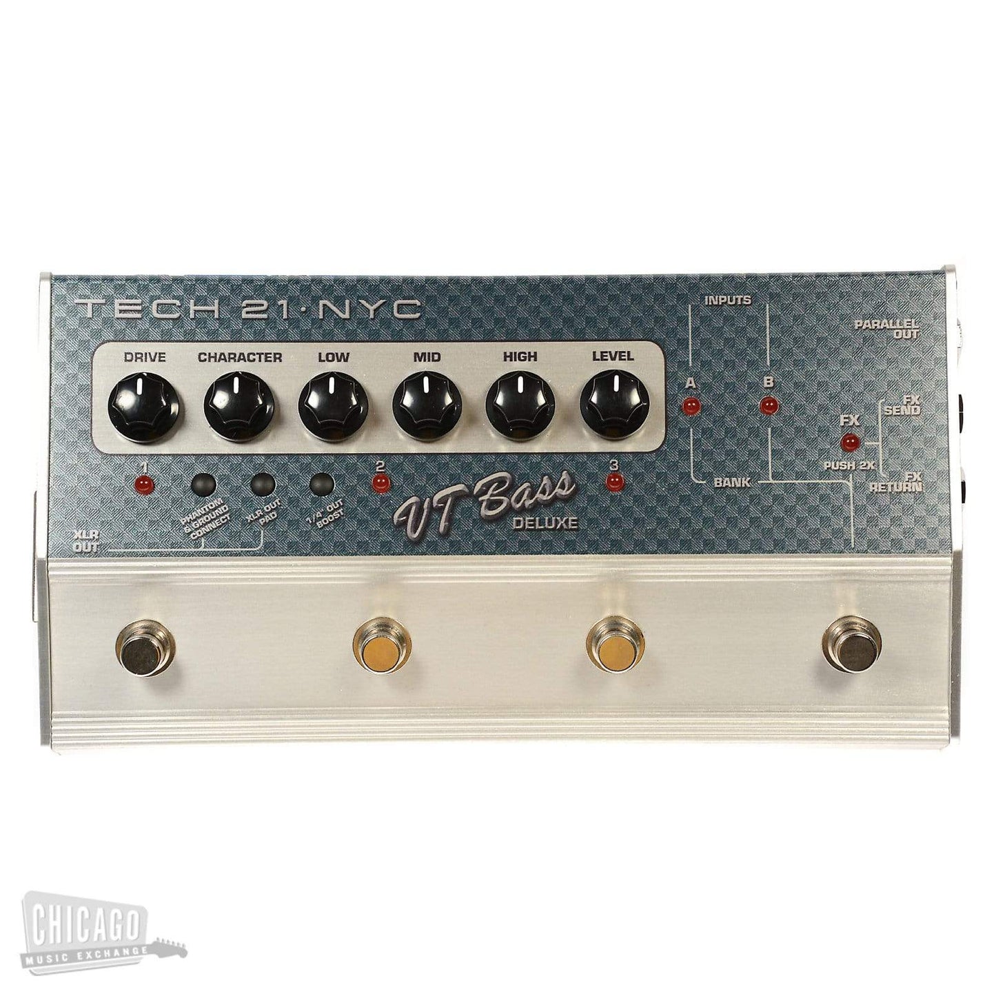 Tech 21 SansAmp Character Series VT Bass Deluxe Distortion Pedal Effects and Pedals / Overdrive and Boost